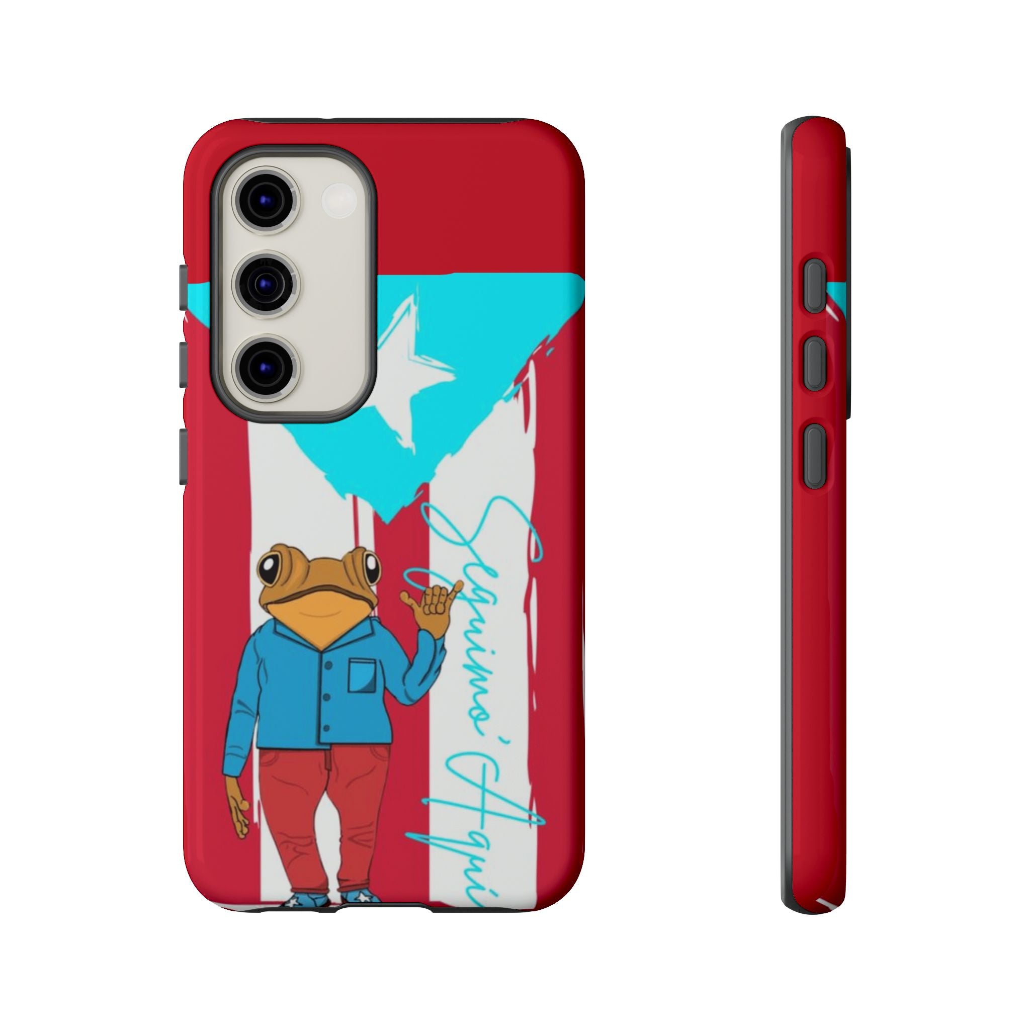 Puerto Rican Flag Frog Design ("Señorita Hops")Phone Case Isla del Encanto Phone Case – Puerto Rican Style