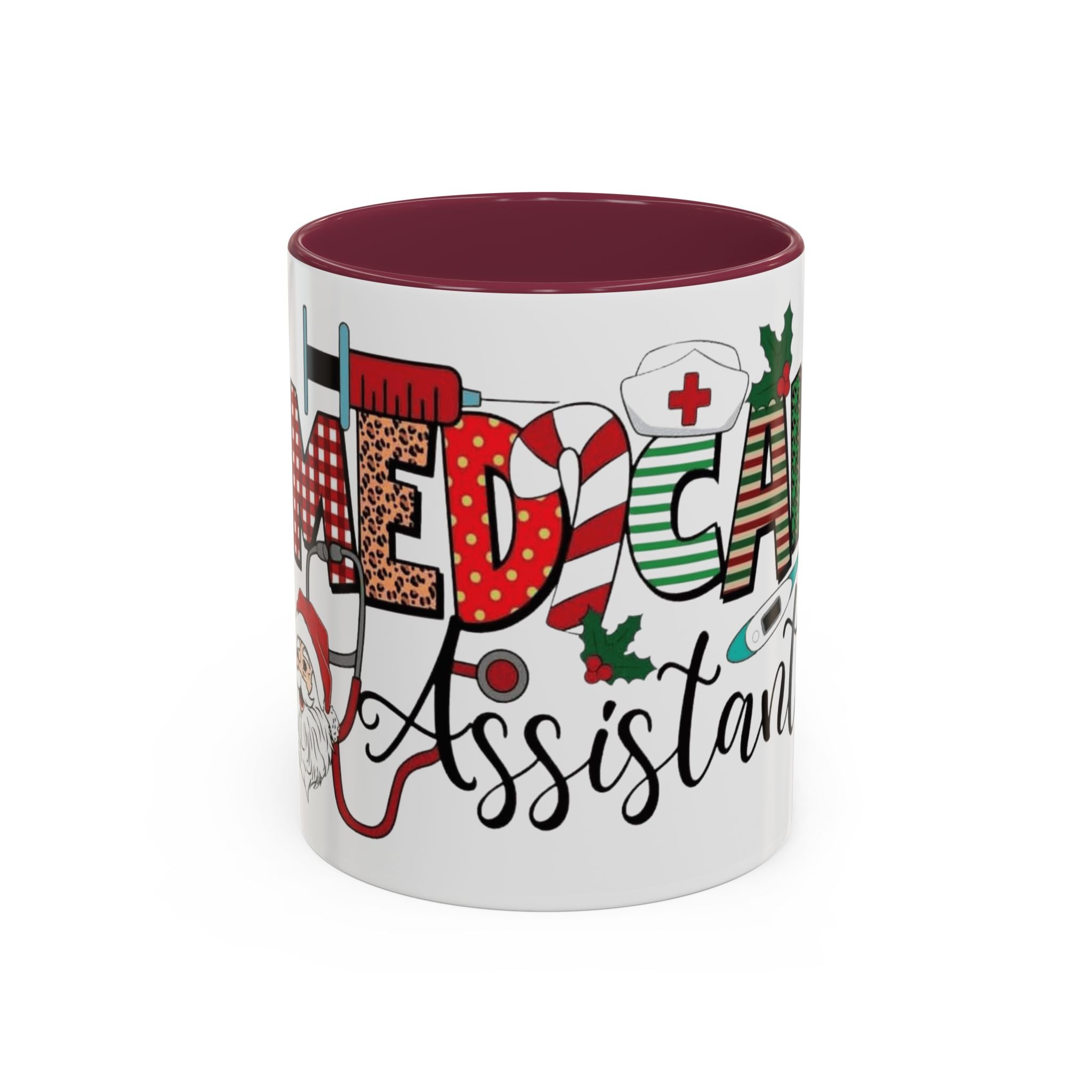 Medical Assistant Christmas Mug — Festive Colorful 11oz/15oz Coffee Cup Medical Christmas Mug