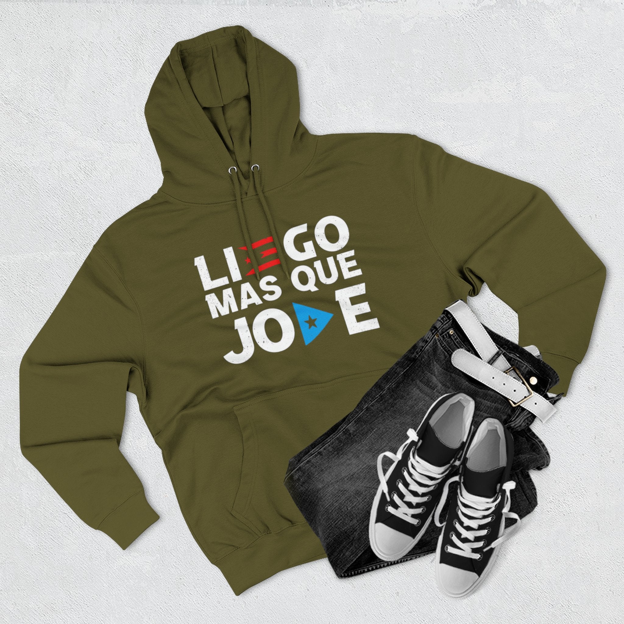Puerto Rican culture & traditions Navidades Boricuas Collection fleece hoodie