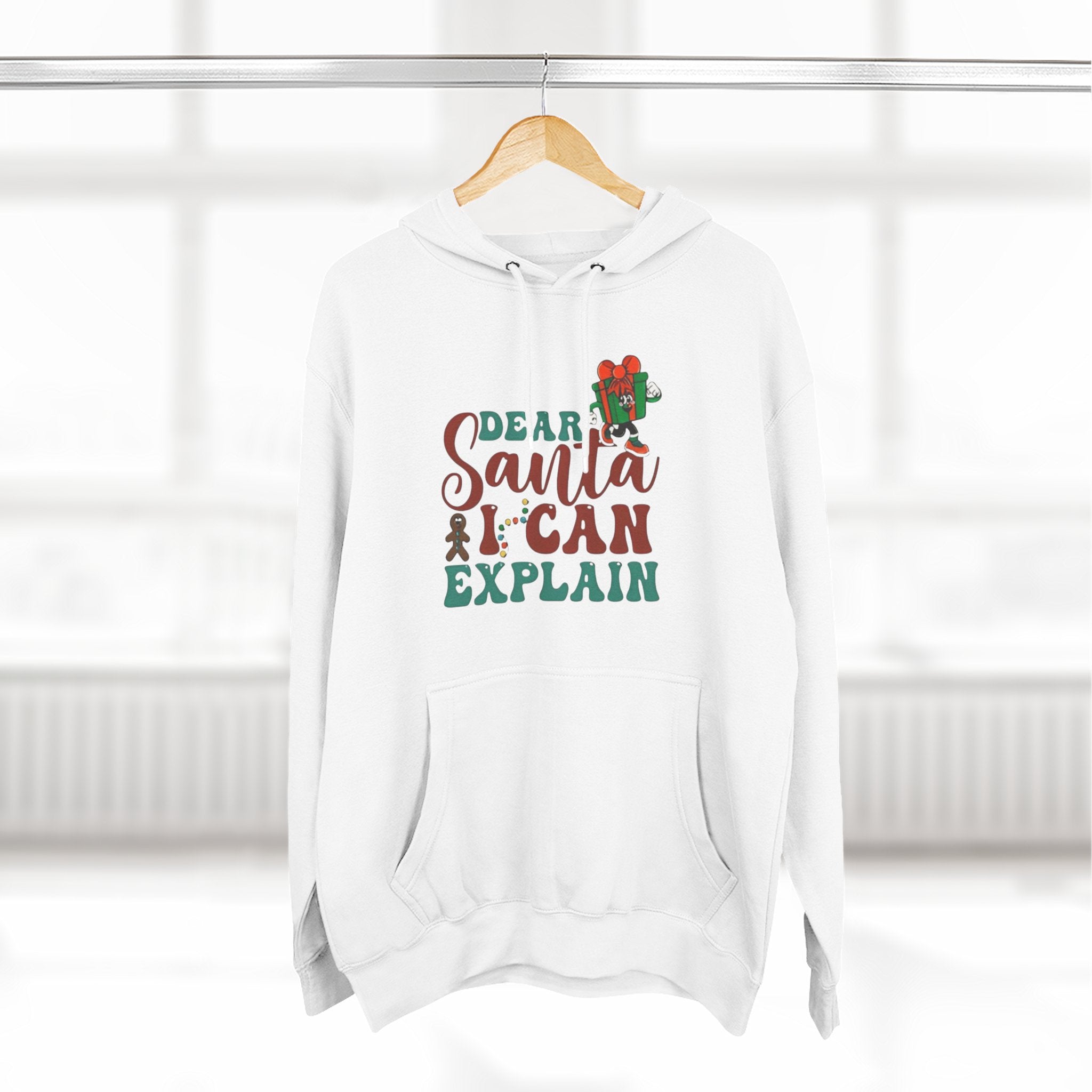 Christmas Hoodie “Dear Santa I Can Explain” Funny Holiday Pullover Christmas T-Shirts and Sweatshirts Collection