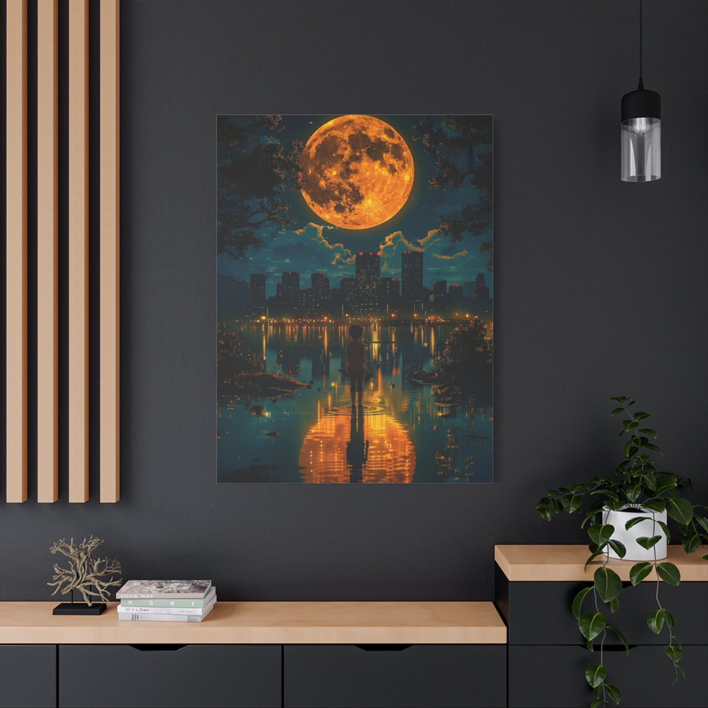Because words have the power to move you let them live on your wall, Unique Nightscape Decoration, Perfect for Any Occasion