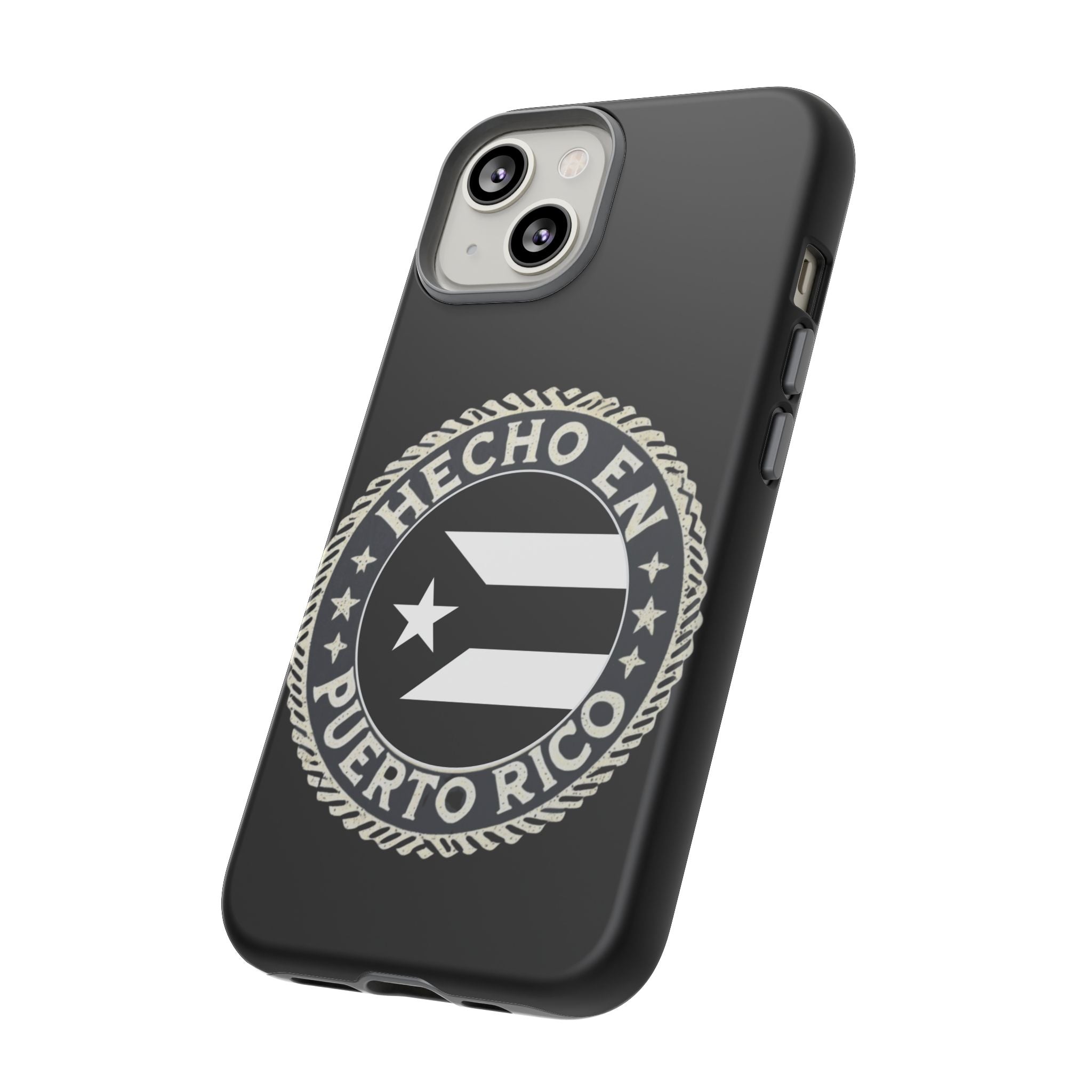 Hecho en Puerto Rico Phone Case  Puerto Rican Flag Emblem Tough Protective Cover