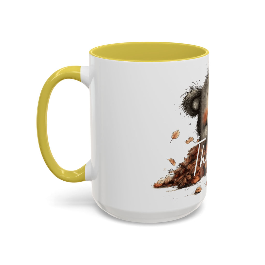 Thankful Bear Autumn Mug — Cute Fall Coffee Cup (11oz, 15oz)