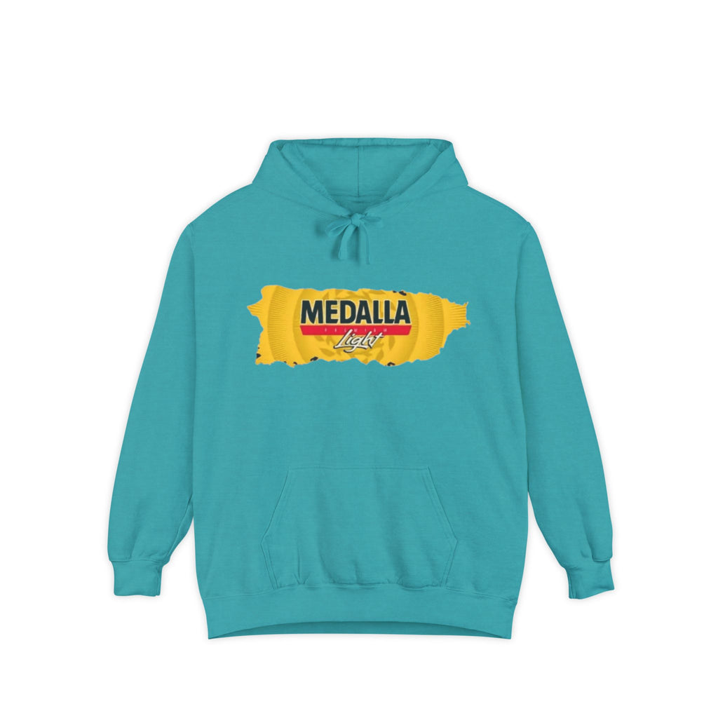 Medalla Light Logo Hoodie Vintage Beer Brand Pullover Puerto Rico Navidade