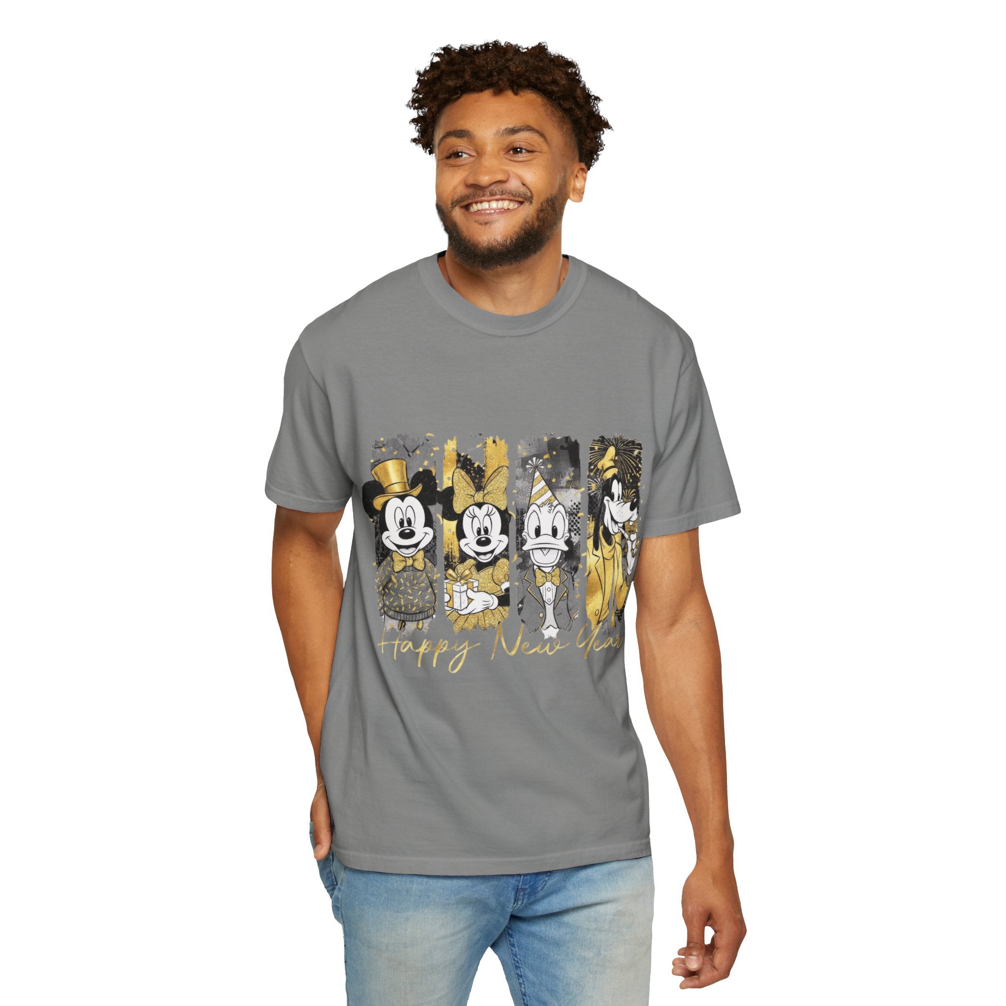 New Year Mickey & Friends T-Shirt  'Happy New Year' Graphic Tee