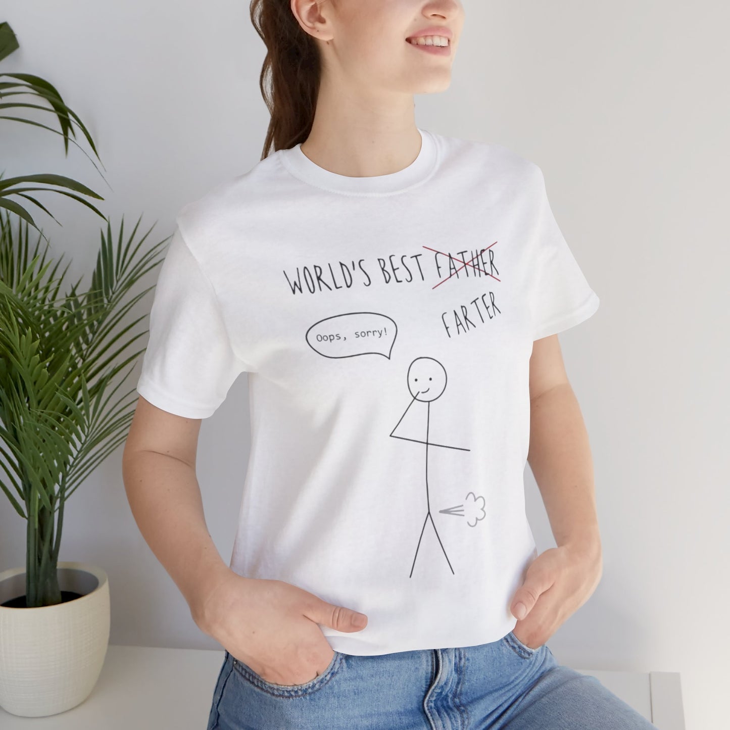 Funny Unisex T-Shirt for Dad, World's Best Farter Tee, Best Dad Ever Shirt, Gift for Father's Day, Dad Humor Apparel