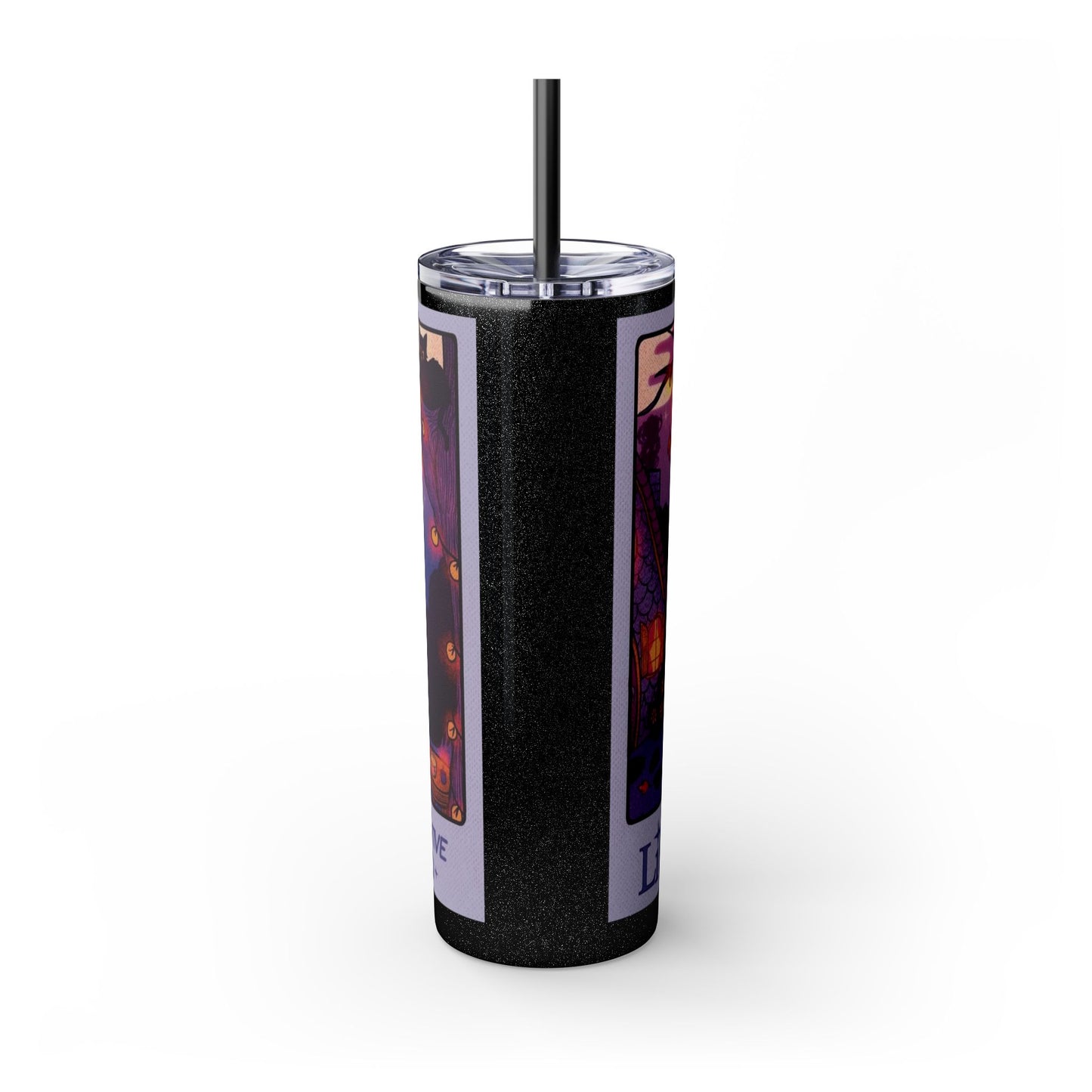 🎁 Spooky season gifts Enchanting Libra Skinny Tumbler with Straw | 20oz | Perfect for Halloween, Witchy Vibes, Astrology Lovers, Gift Idea, Custom Beverage Holder