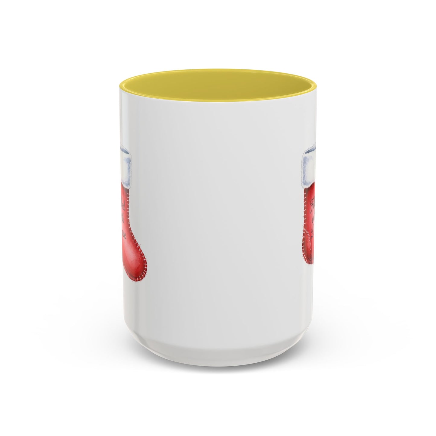 Holiday Mugs Christmas Gift Ideas Hot Cocoa & Coffee Cup Designs Filled with Love - Colorful 11oz & 15oz