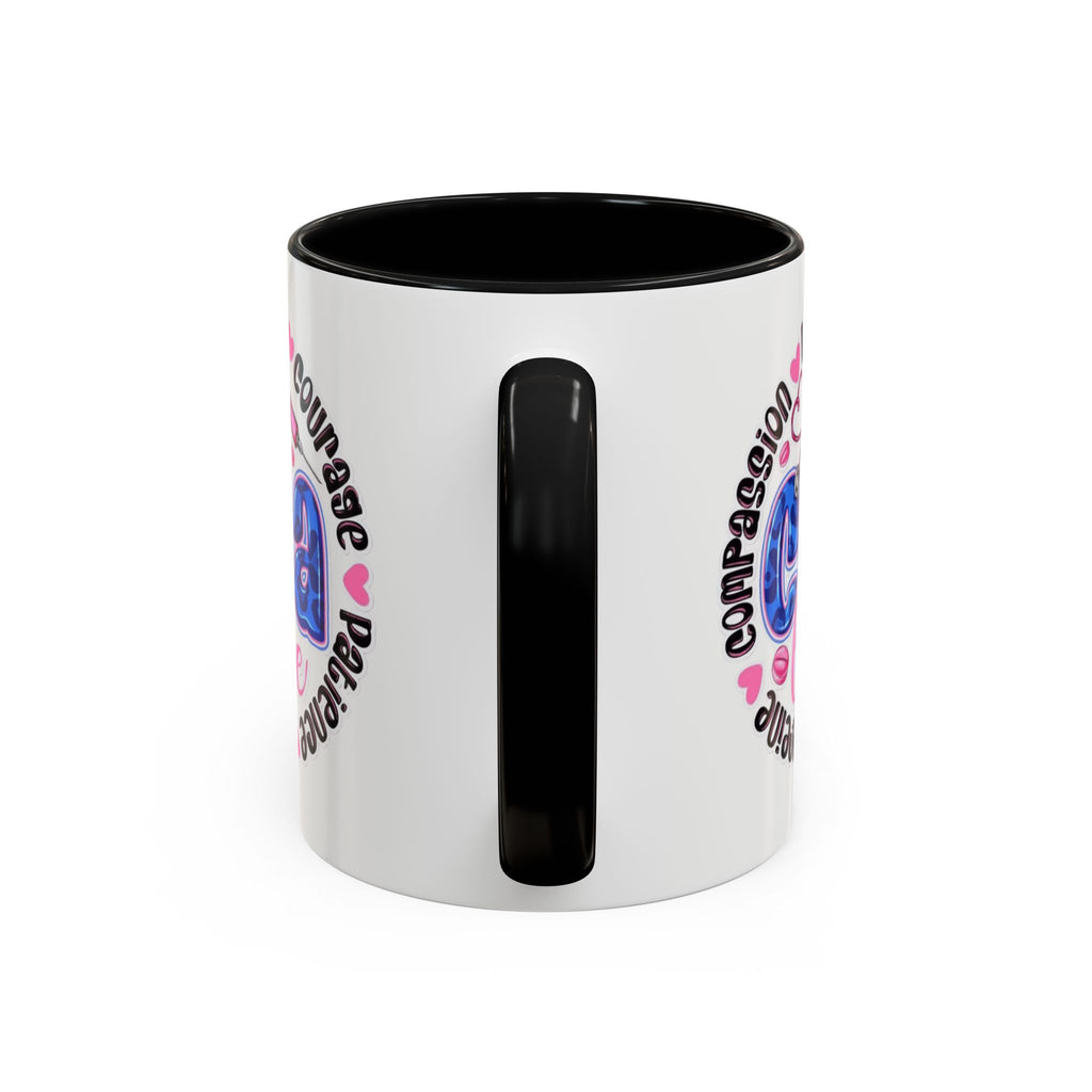 CNA Life Coffee Mug — Compassion, Courage & Patience Accent Mug (11/15oz) Medical Christmas Mug