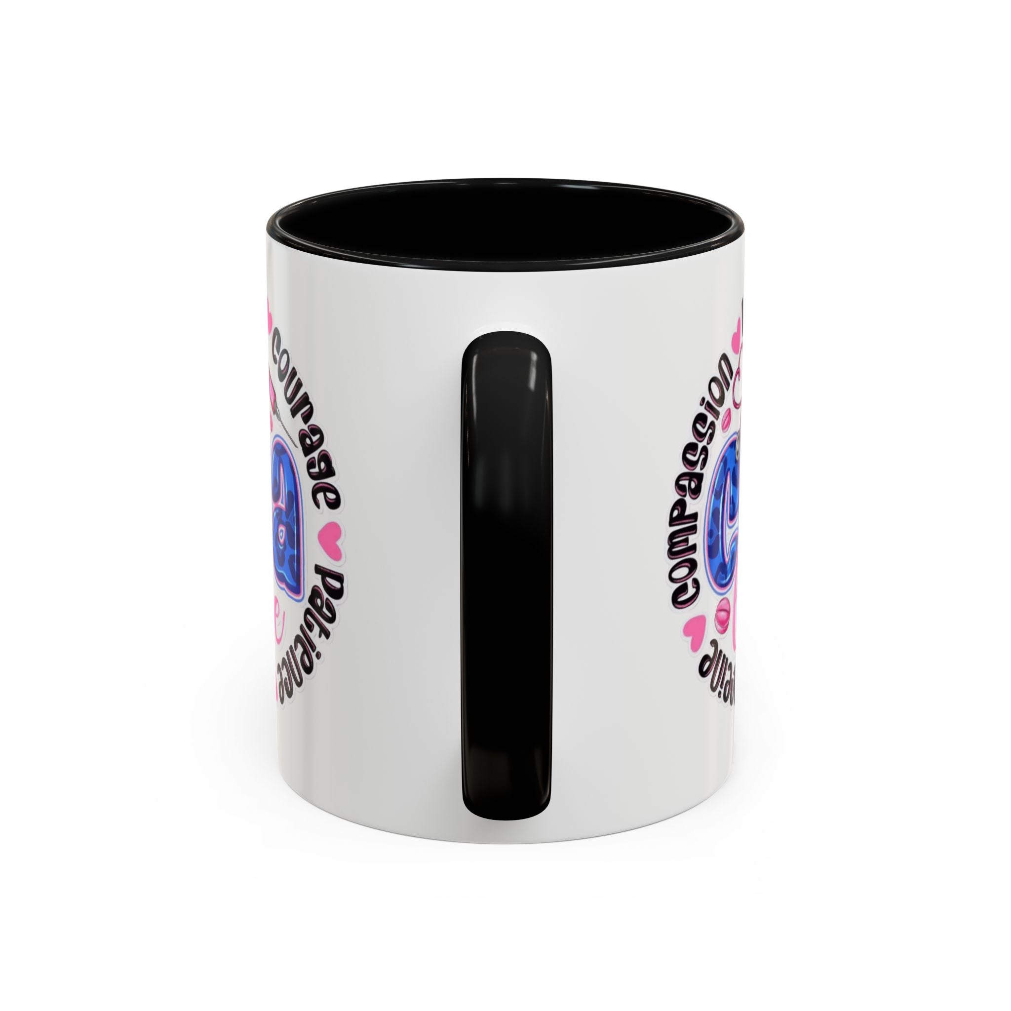 CNA Life Coffee Mug — Compassion, Courage & Patience Accent Mug (11/15oz) Medical Christmas Mug