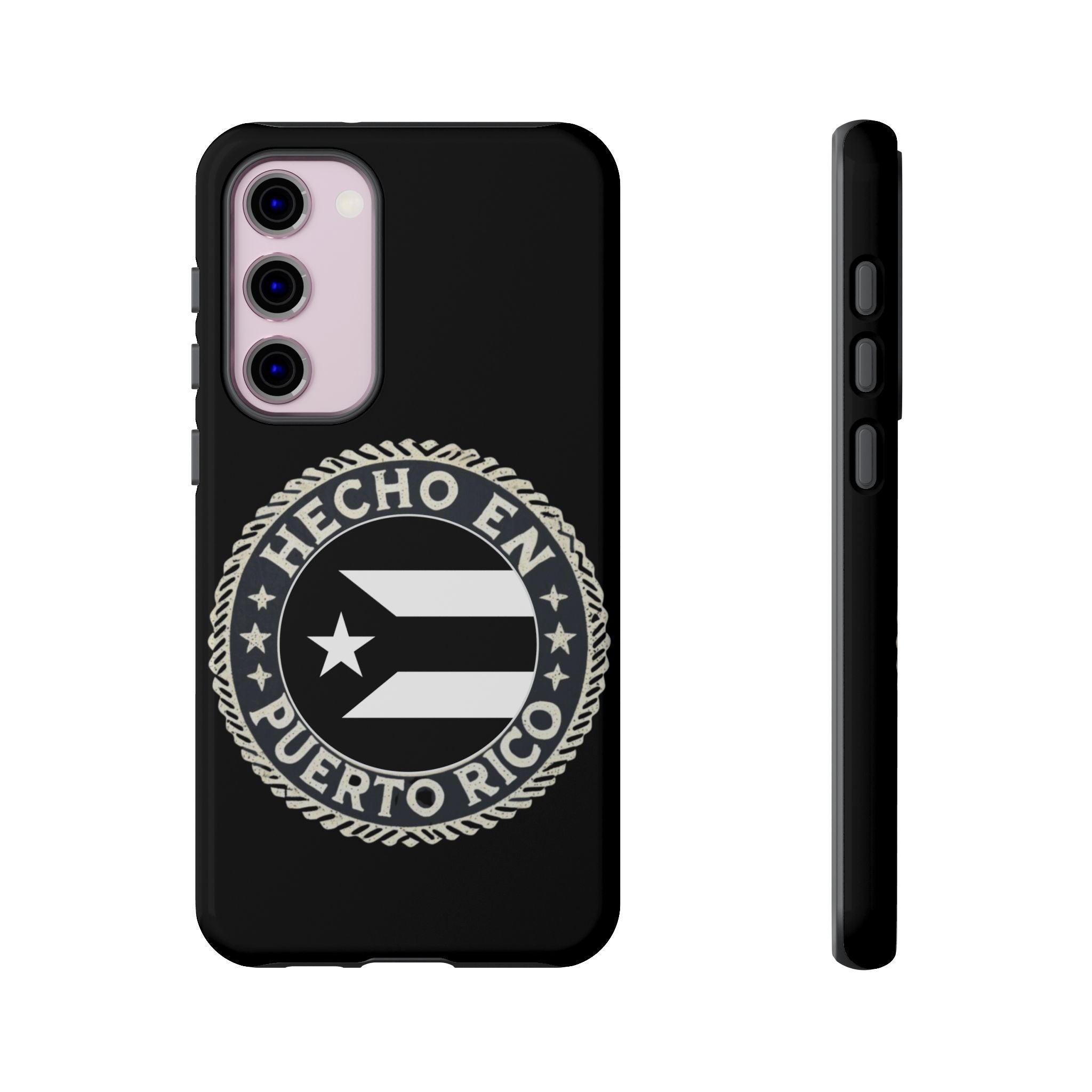 Hecho en Puerto Rico Phone Case  Puerto Rican Flag Emblem Tough Protective Cover