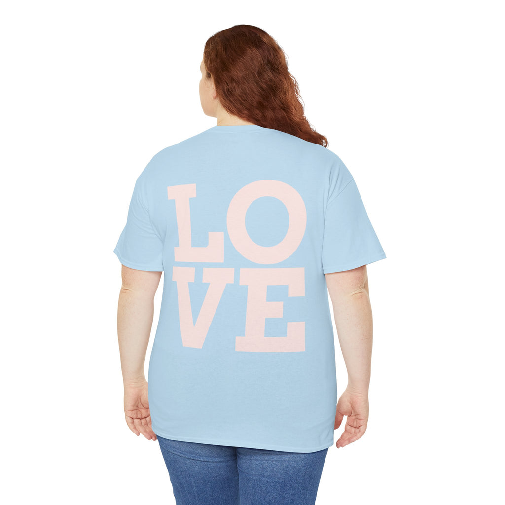Pink Heart Cherries Tee  LOVE Graphic Valentine T-Shirt
