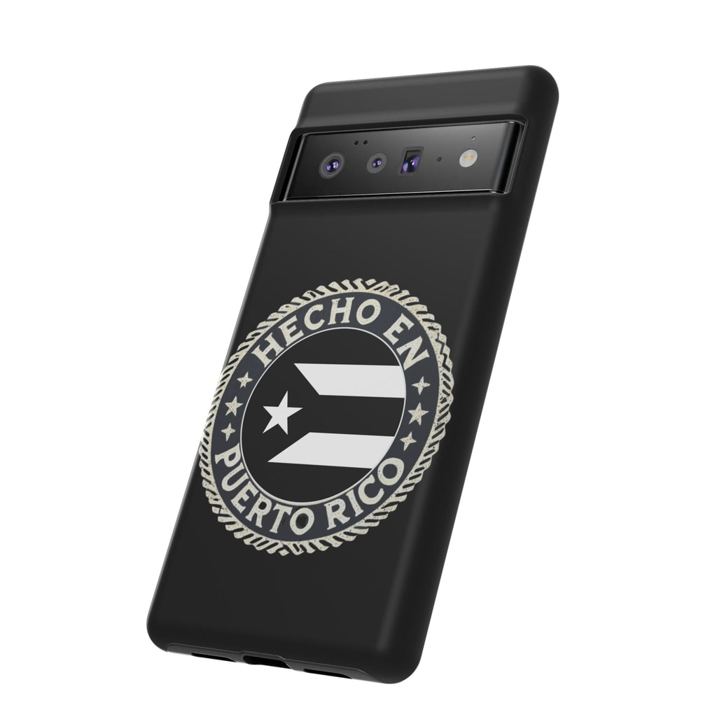 Hecho en Puerto Rico Phone Case  Puerto Rican Flag Emblem Tough Protective Cover