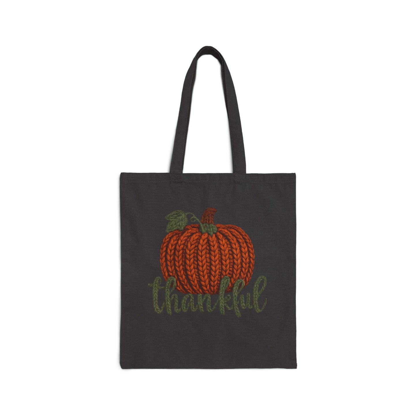 Thankful Pumpkin Tote Bag Christmas Tote Bag  Festive Holiday Design