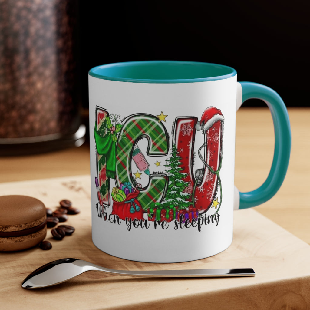 Christmas Joy Accent Mug — Festive 'JOY' Holiday Coffee Cup (11oz)Medical Christmas Mug