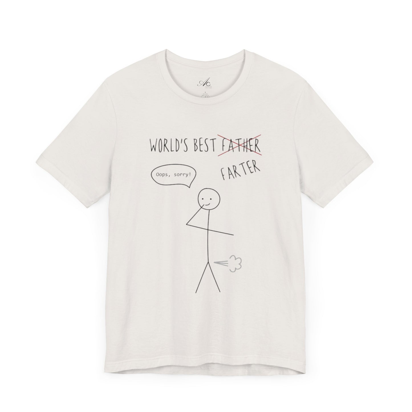 Funny Unisex T-Shirt for Dad, World's Best Farter Tee, Best Dad Ever Shirt, Gift for Father's Day, Dad Humor Apparel