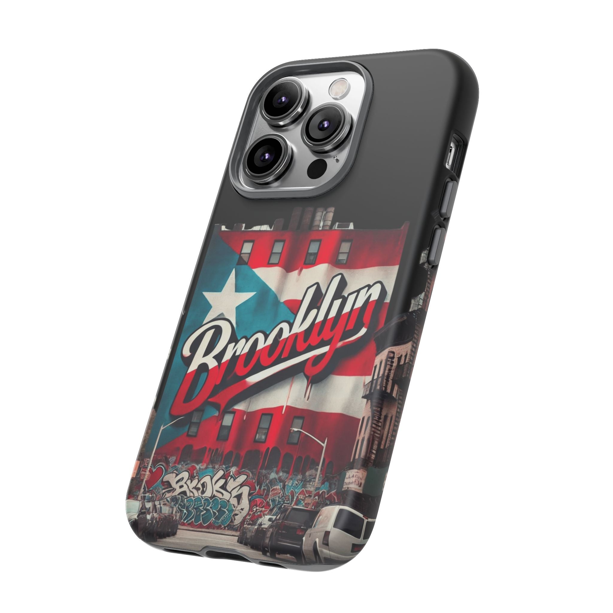 Brooklyn Street Art Phone Case  Urban Graffiti Protective Cover