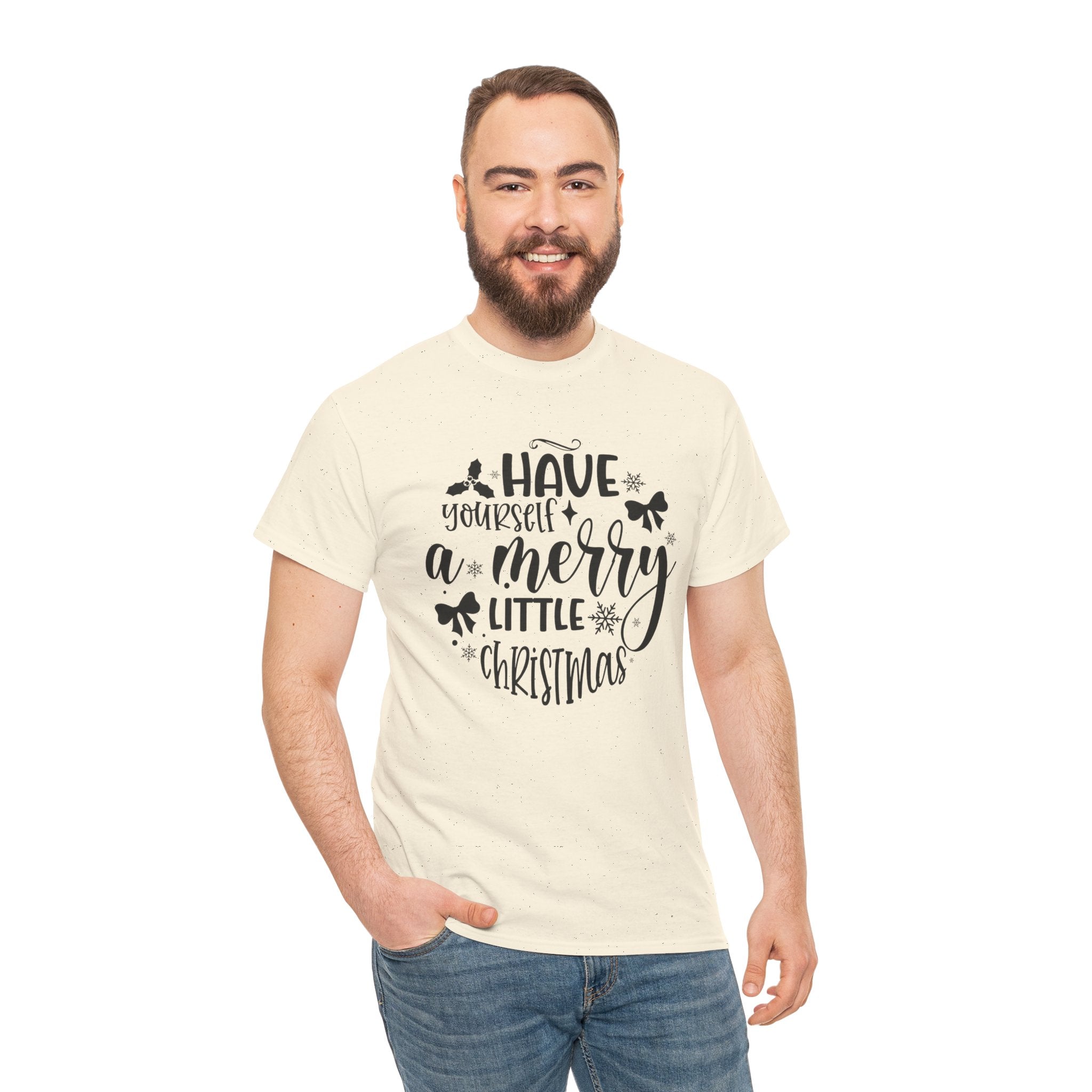 Merry Christmas Cotton Tee Holiday Graphic Tees & Cozy Festive Wear