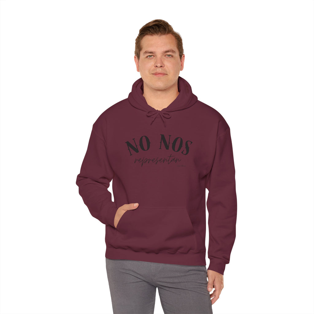 Puerto Rican Pride Hoodie  “No Nos representan” Front & Puñeta Flag Back