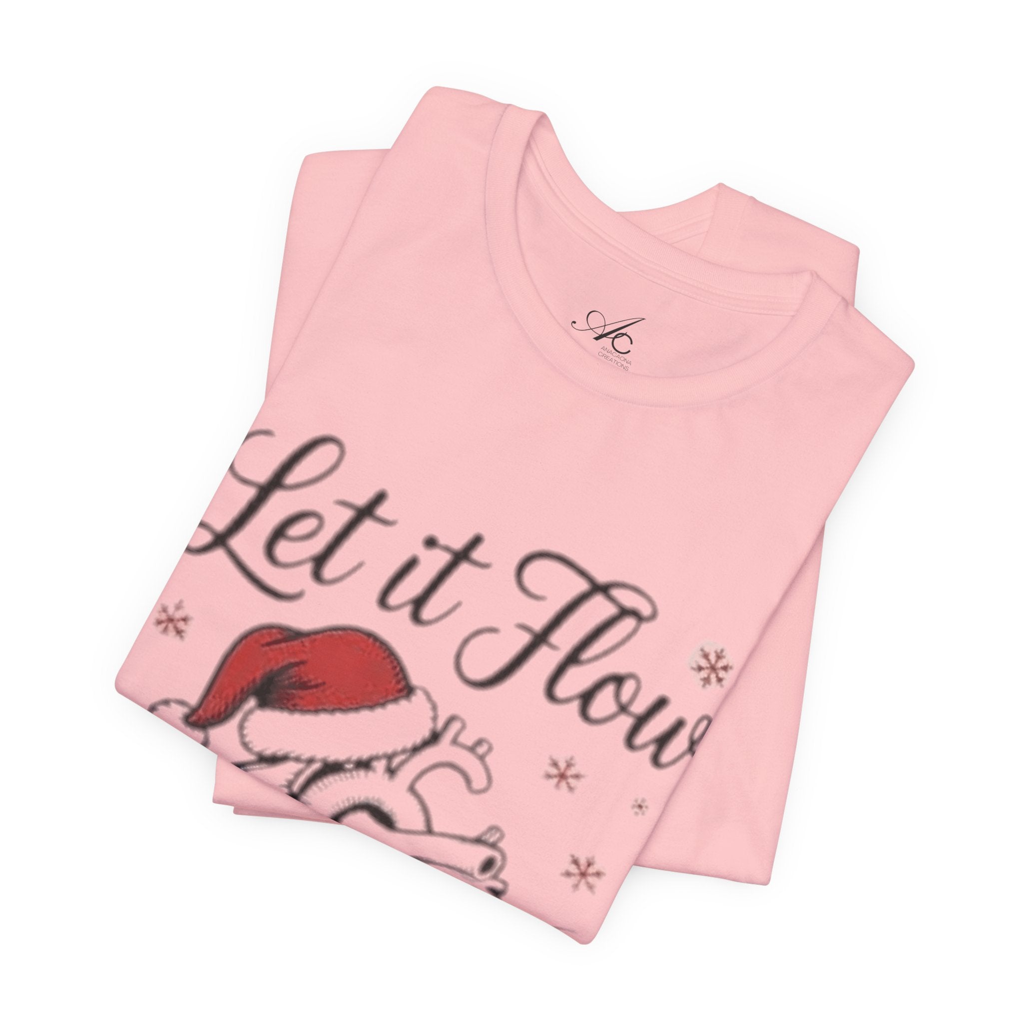 Let It Flow Heart Tee  Christmas Anatomical Heart Shirt