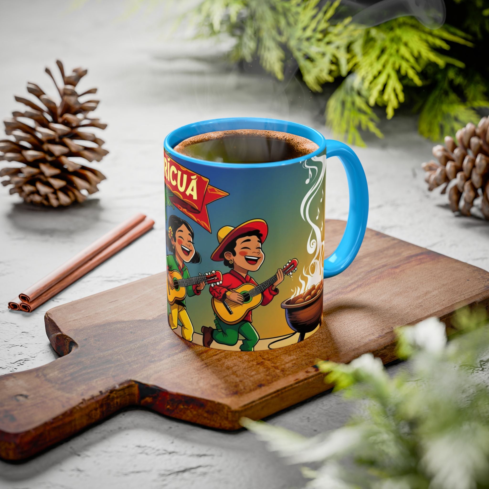 Navidad Boricua Mug Vibrant Puerto Rican Celebration Mug
