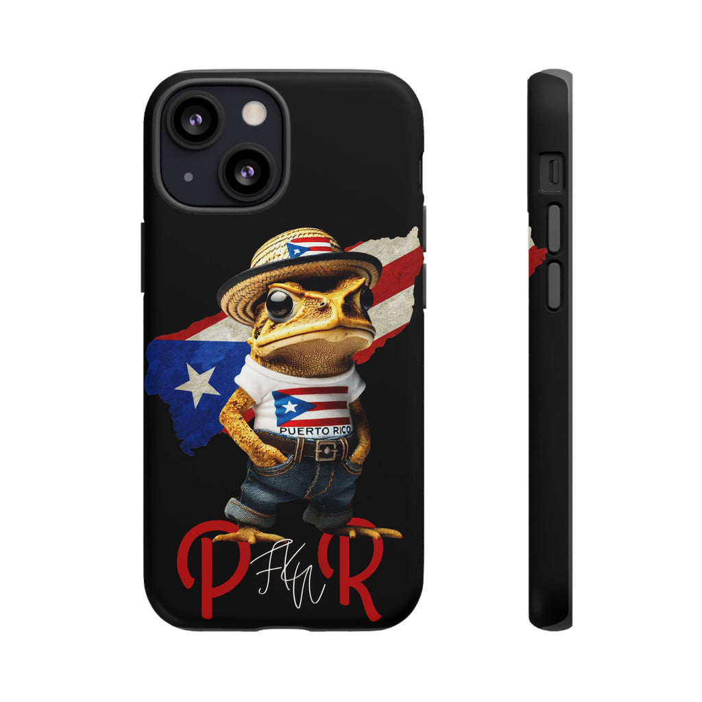 Puerto Rican Frog Tough Phone Case  Puerto Rico Flag Patriotic Protective Case