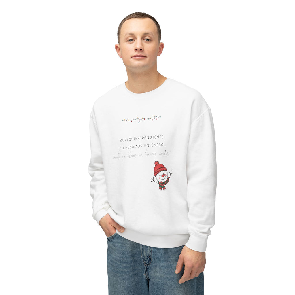 Snowman Crewneck Sweatshirt  Cute Holiday Snowman Pullover