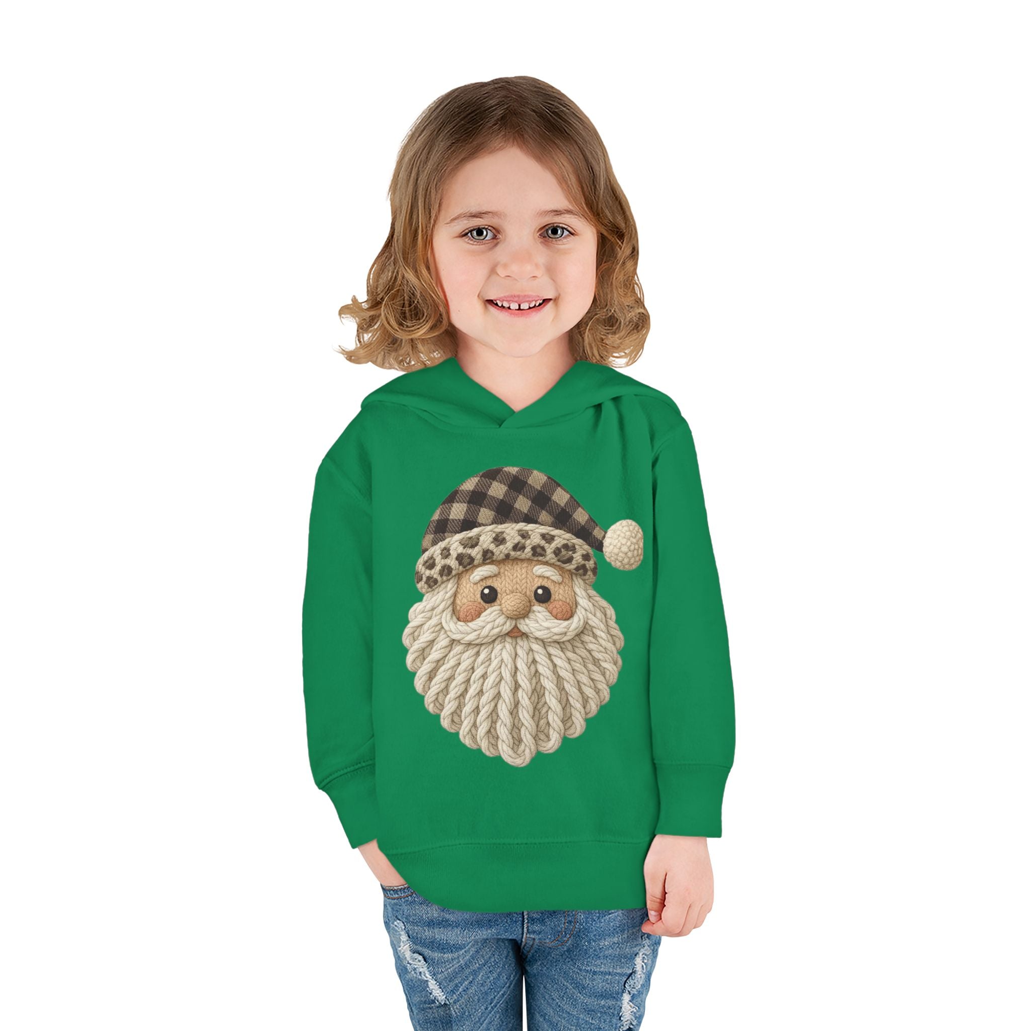 Toddler Hoodie  Cozy Plaid Santa Gnome Pullover