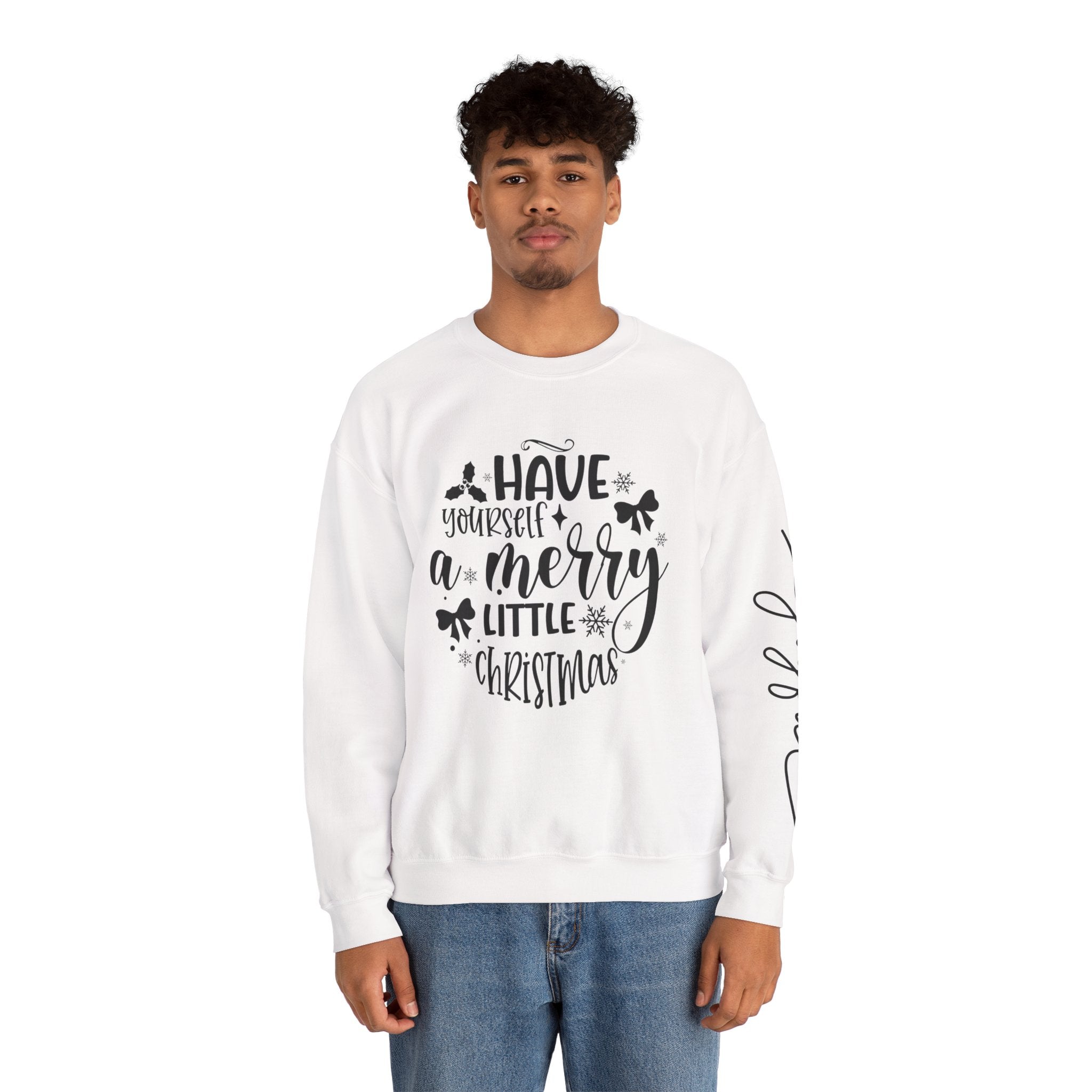 Xmas Shirts & Sweaters | Funny, Cute & Classic Christmas Designs Merry Christmas Crewneck Sweatshirt - Cozy Unisex Holiday Apparel