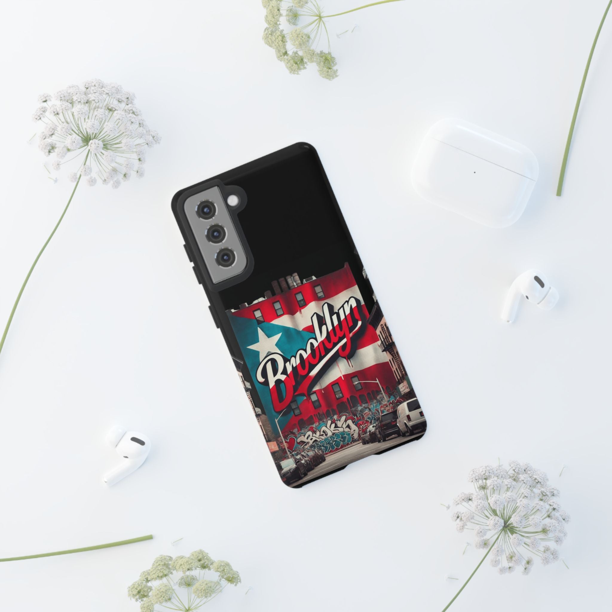 Brooklyn Street Art Phone Case  Urban Graffiti Protective Cover