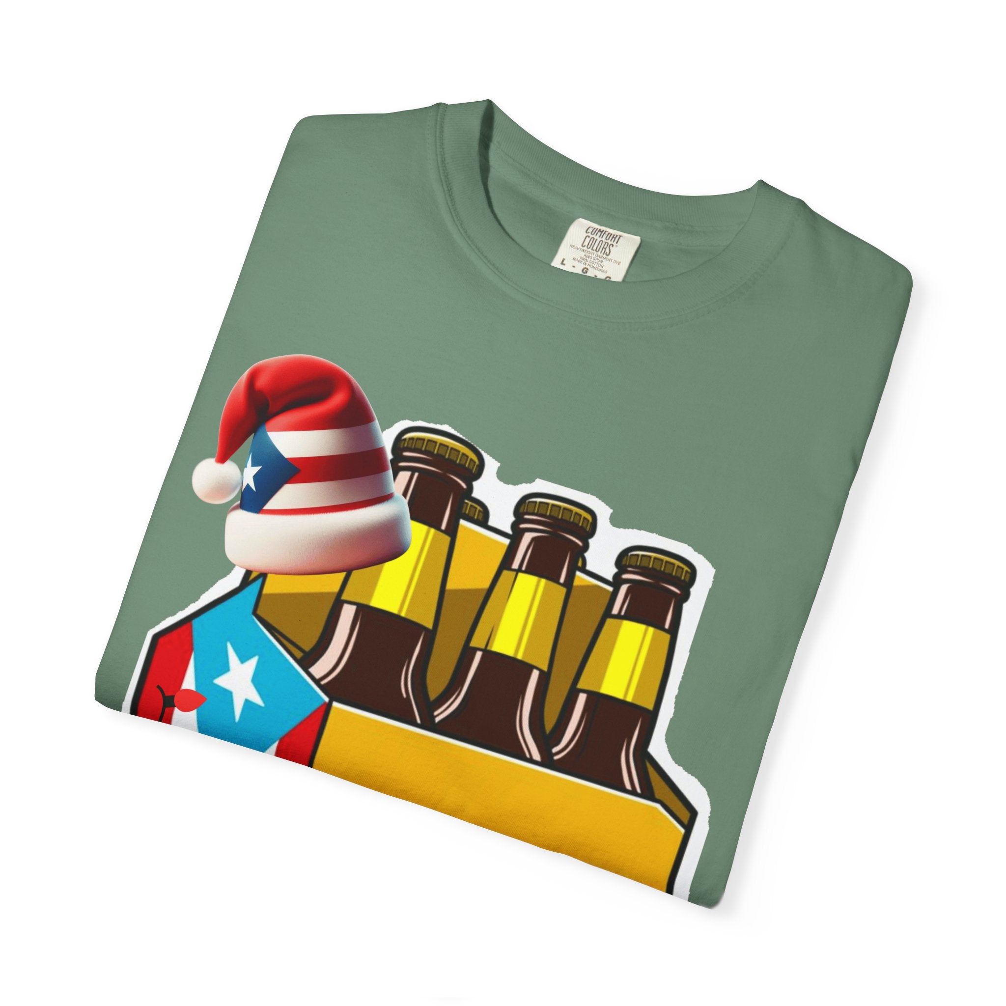 Medalla Light Beer T-Shirt  Navidad Boricua Holiday Tee Puerto Rico’s Navidades
