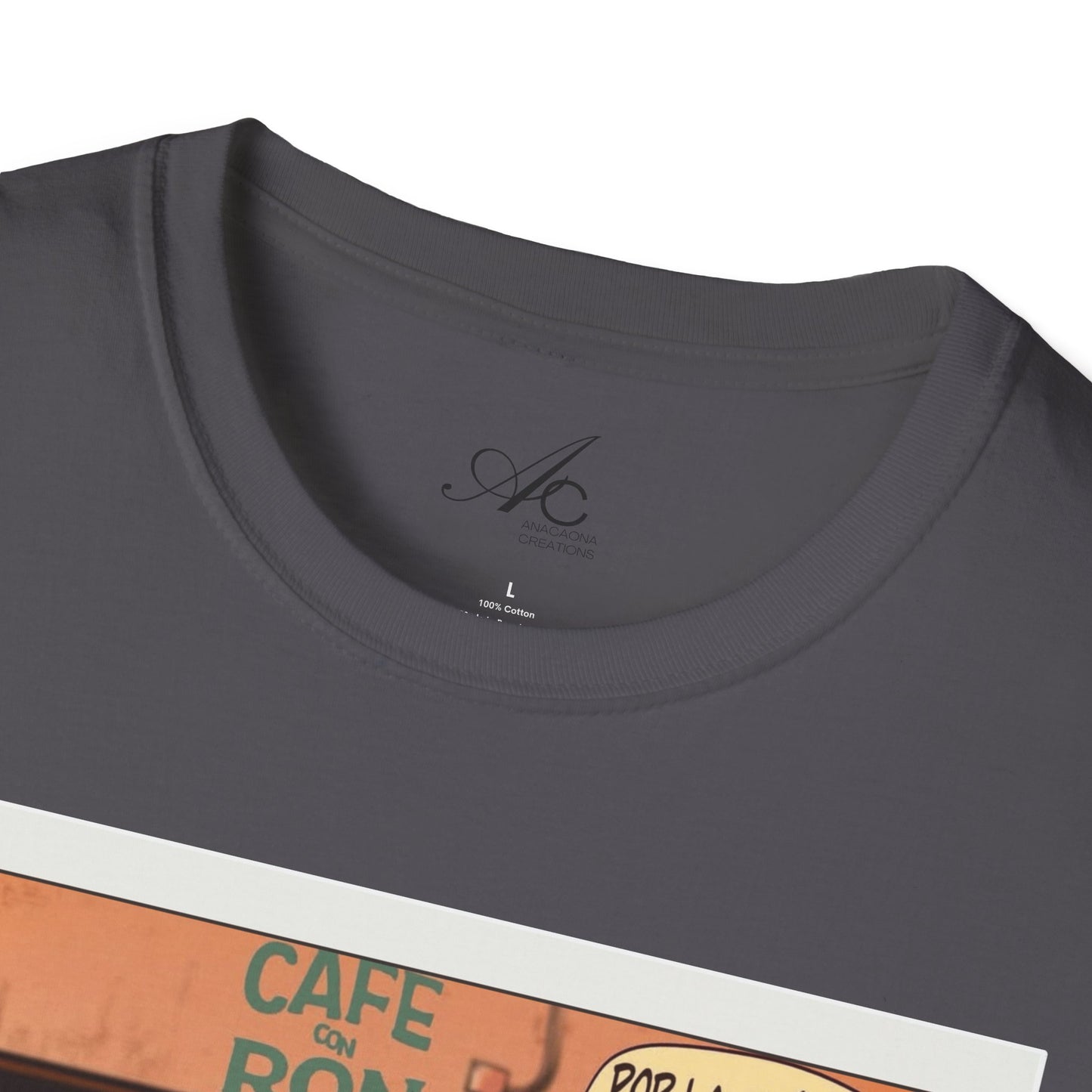 POR LA MANANA CAFE  Coffee Lovers, Casual Wear, Unisex Fashion Proud Puerto Rican Tee  Puerto Rican Heritage Shirt