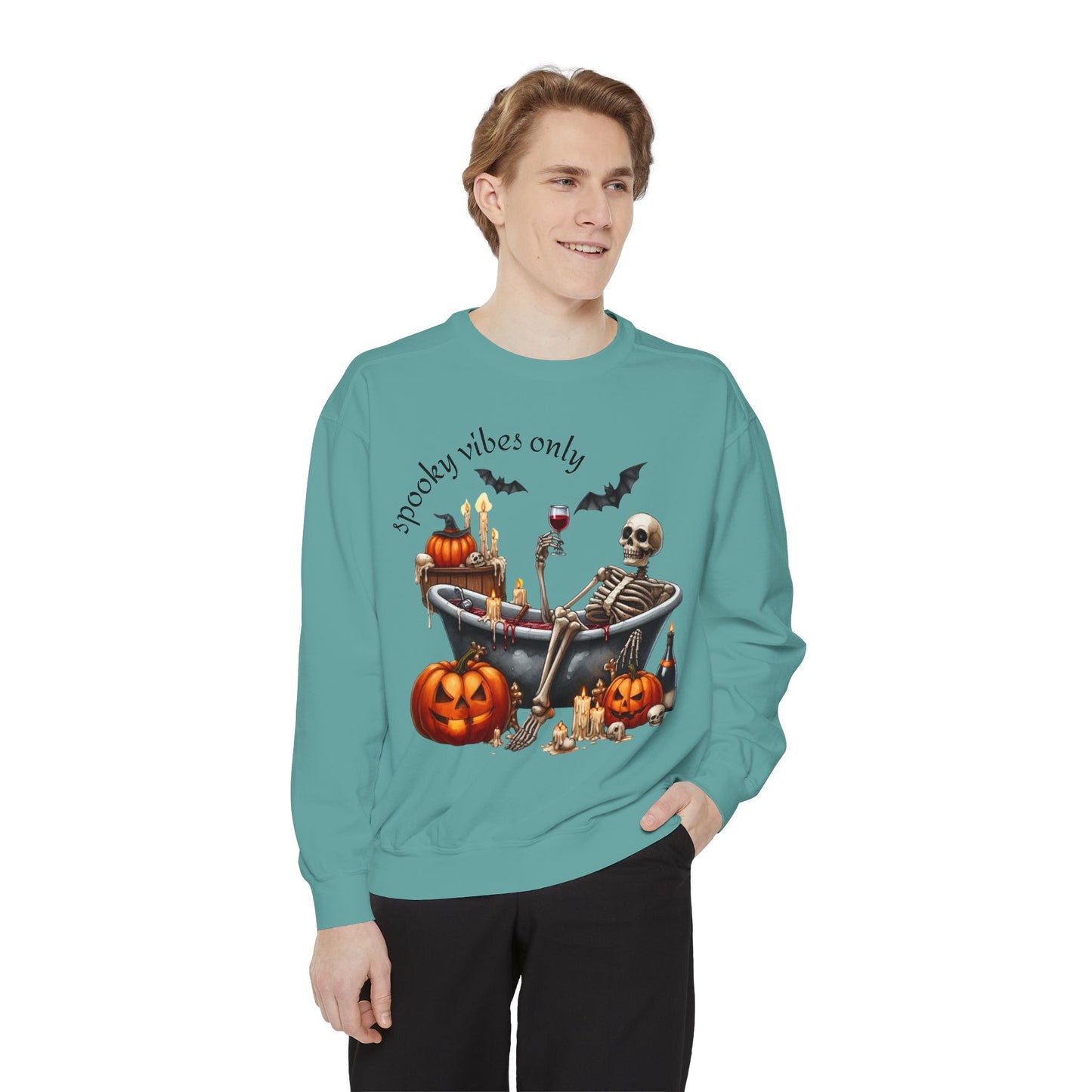 Spooky Vibes Only Sweatshirt, Halloween Sweatshirt, Unisex Fall Apparel, Cozy Trick or Treat Sweatshirt, Comfortable Halloween Gift, [...]