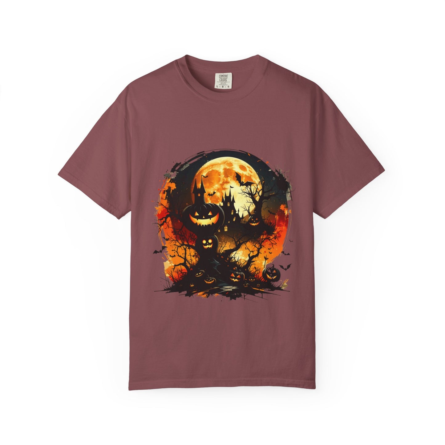 Halloween Moon Graphic T-shirt, Unisex Spooky Shirt, Fall Outfit, October Fest Tee, Halloween Party Wear, Trick or Treat T-shirt