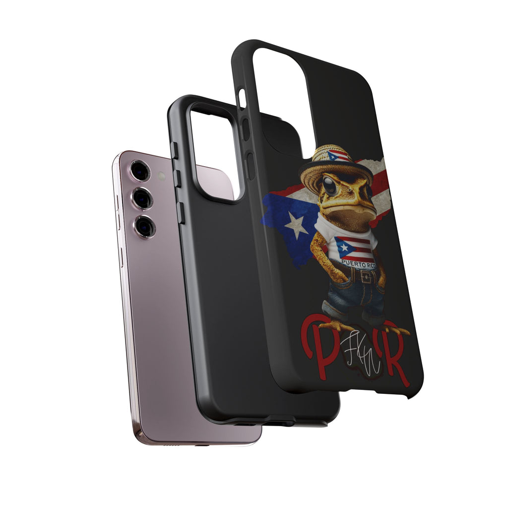 Puerto Rican Frog Tough Phone Case  Puerto Rico Flag Patriotic Protective Case