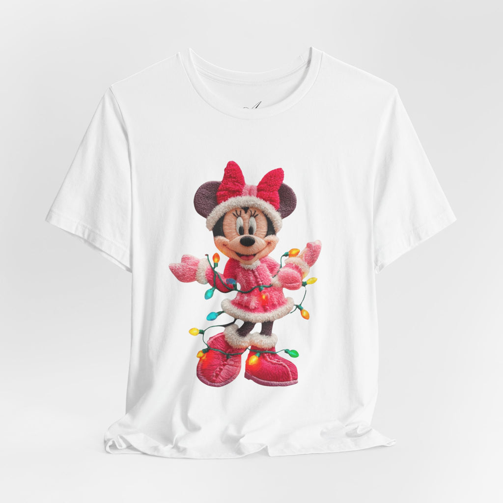 Minnie Mouse Holiday Lights T-Shirt Festive Holiday Designs