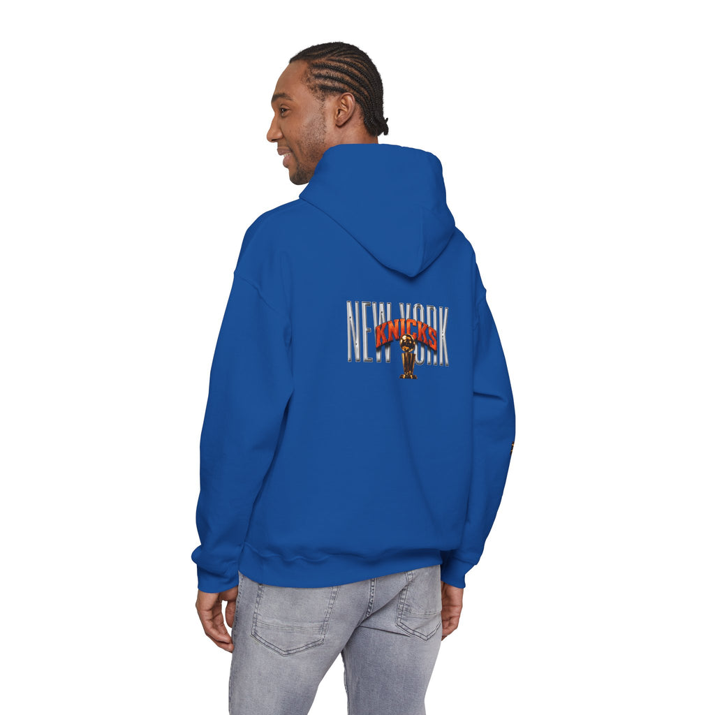 NY-K Retro Player Collage Hoodie — Basketball Fan Sweatshirt