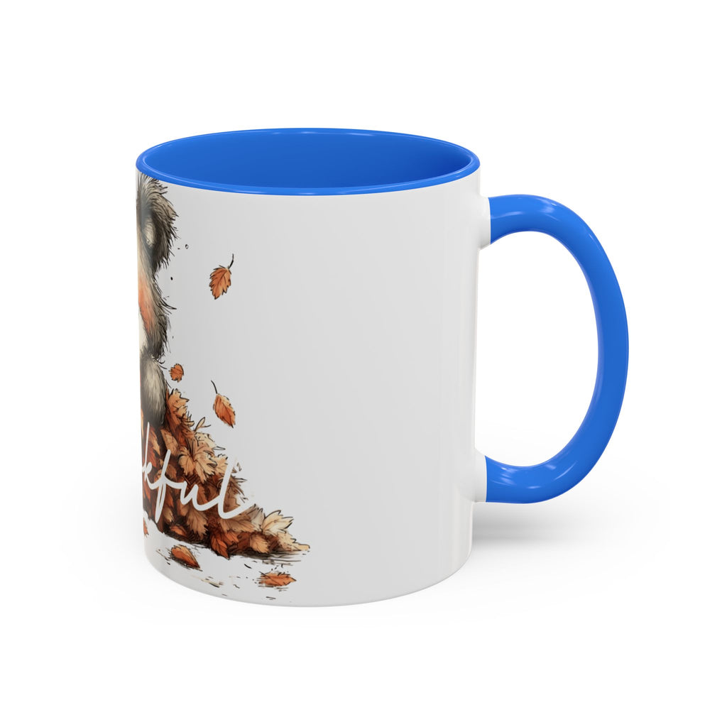 Thankful Bear Autumn Mug — Cute Fall Coffee Cup (11oz, 15oz)