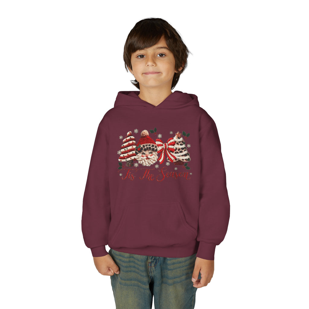 Youth Hoodie  Grinch Christmas Scene with 'Maybe Christmas' Quote