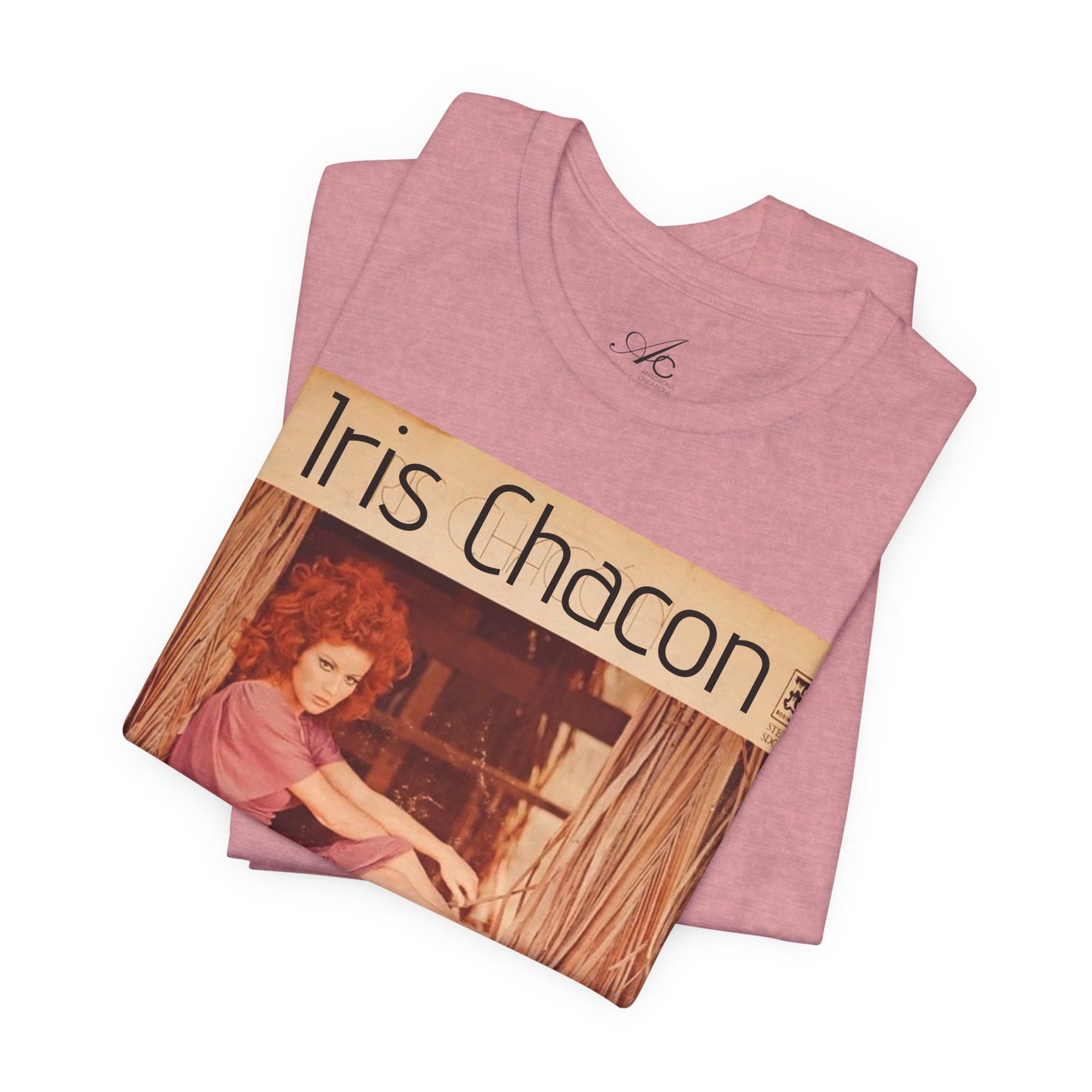 Retro Iris Chacon Unisex Tee, Vintage Music Shirt, Bohemian T-Shirt, Gift for Her, 90s Style Top