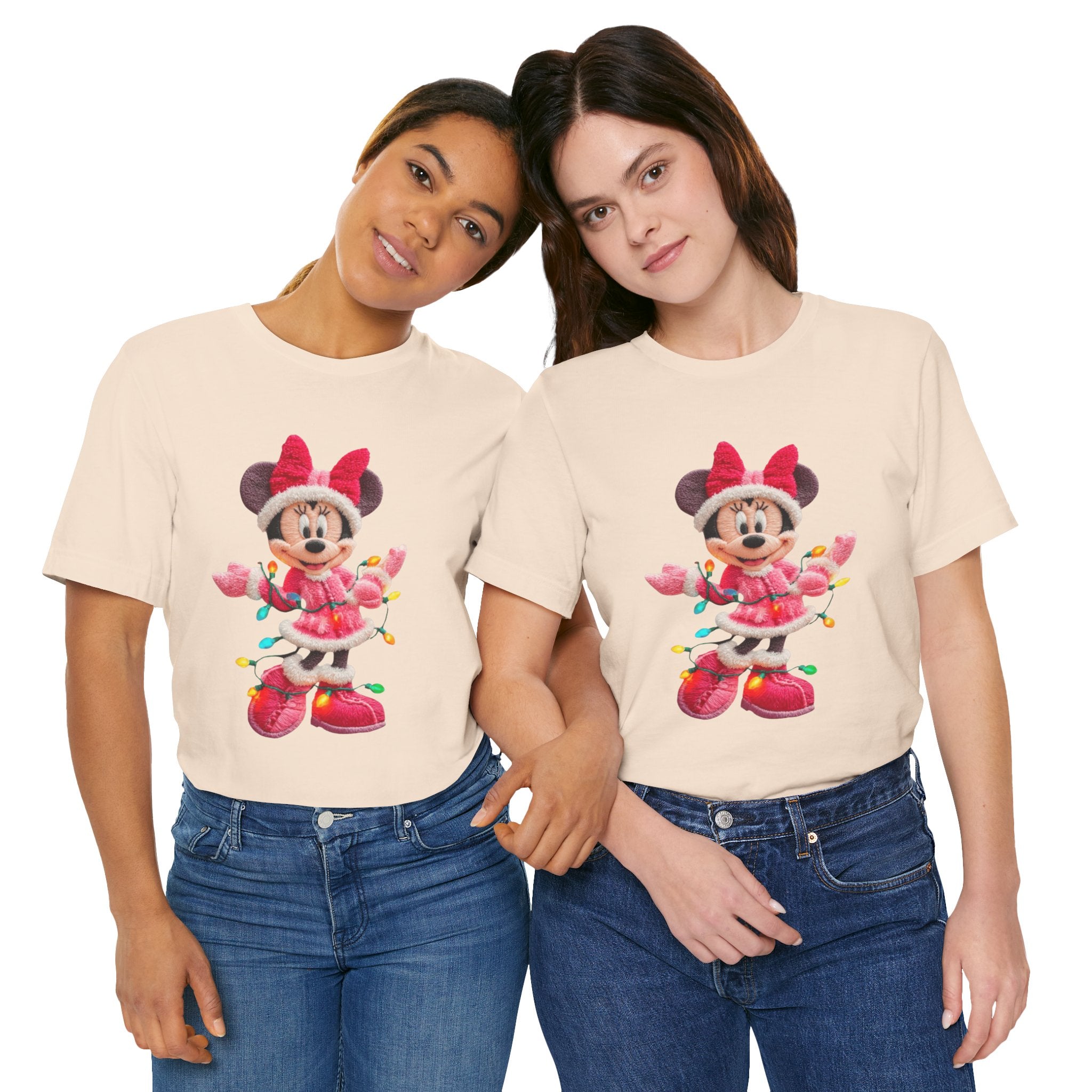 Minnie Mouse Holiday Lights T-Shirt Festive Holiday Designs