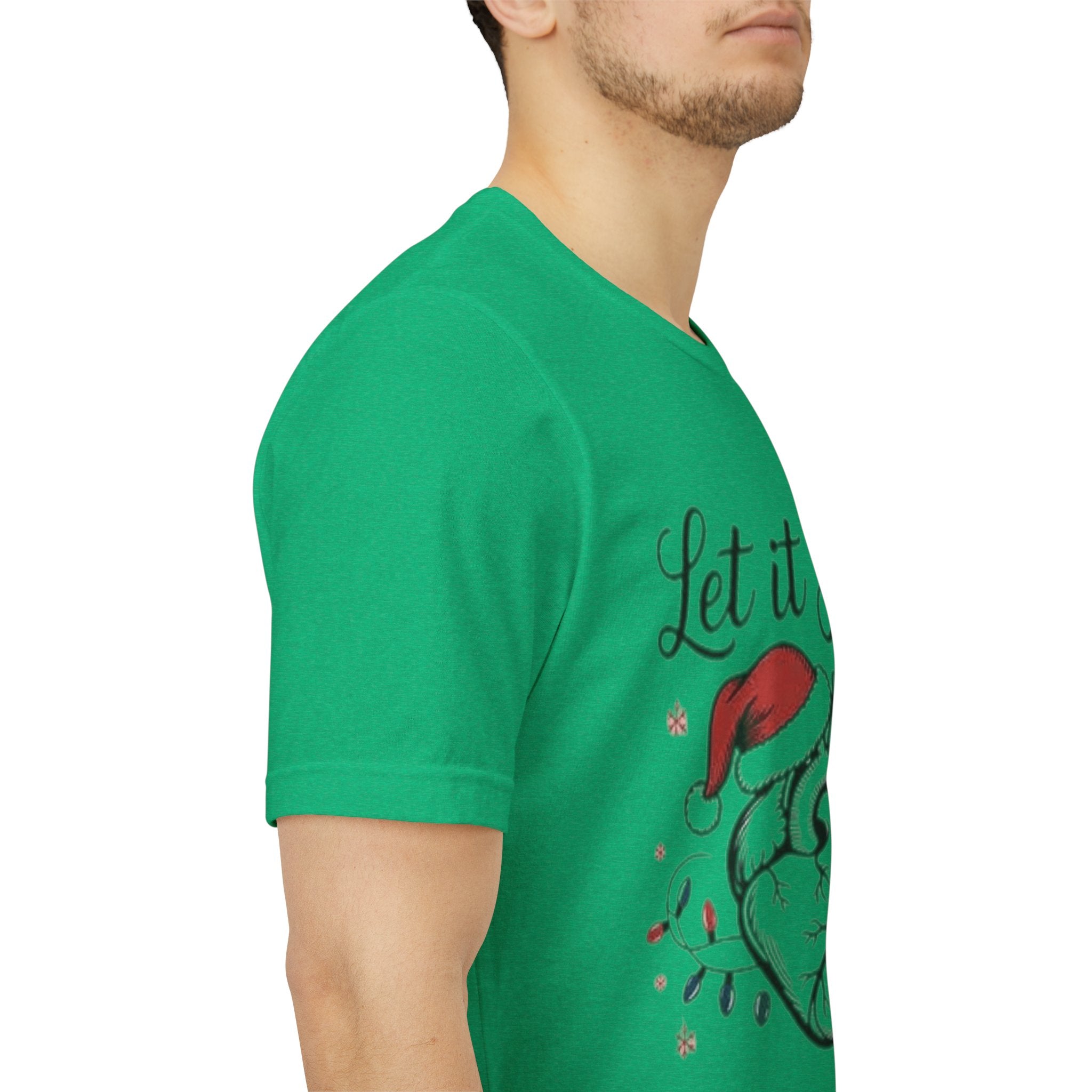 Let It Flow Heart Tee  Christmas Anatomical Heart Shirt