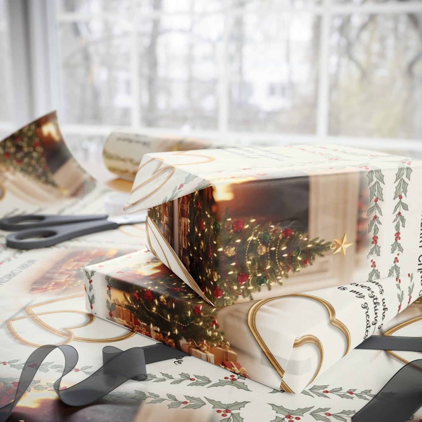 Unique Gift Wrapping Paper Holiday, Birthday Special Occasion Designs Gift Wrap