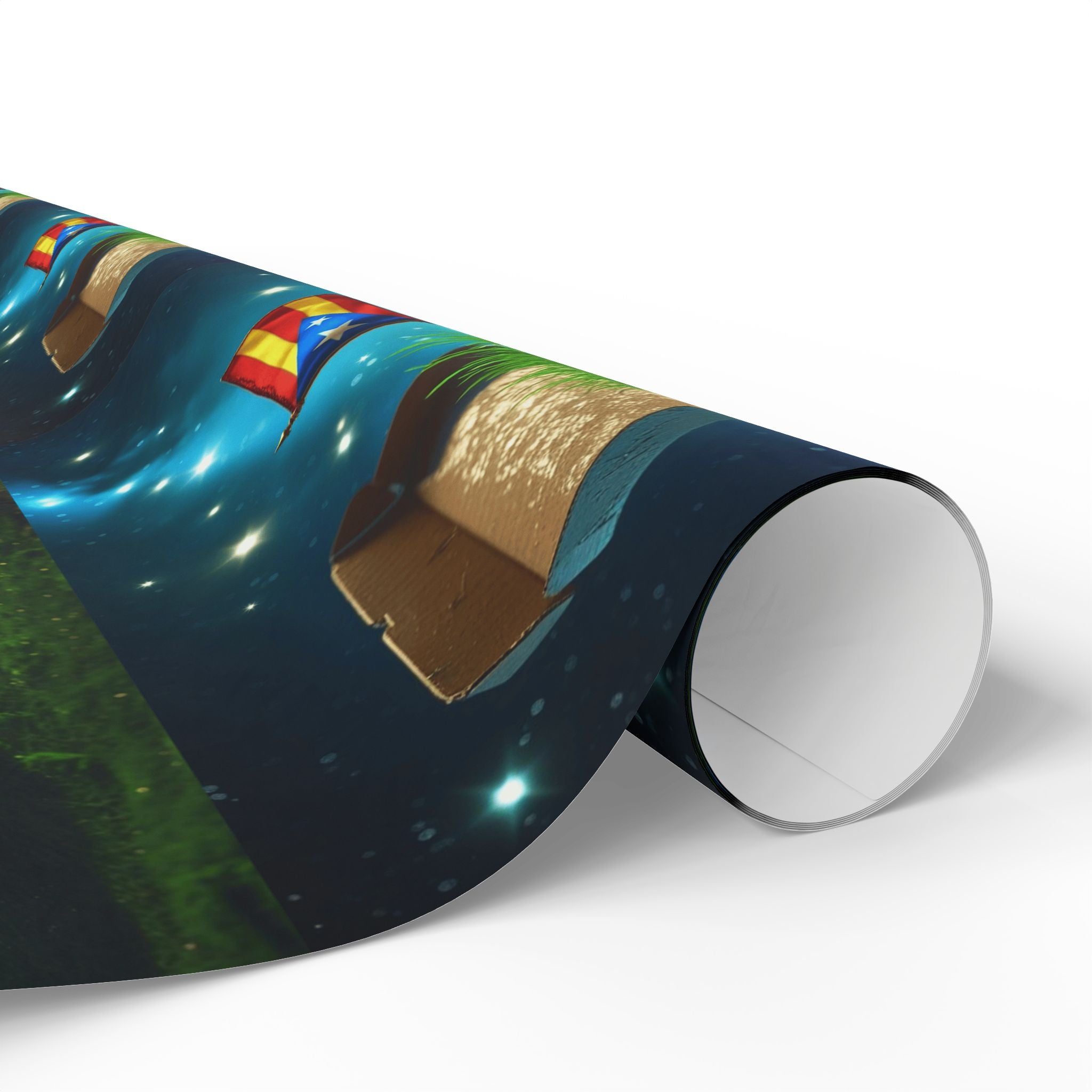 Puerto Rico Wrapping Paper – Cultural Gift Wrap | Boricua Heritage Design | Holiday & Celebration Gift Packaging