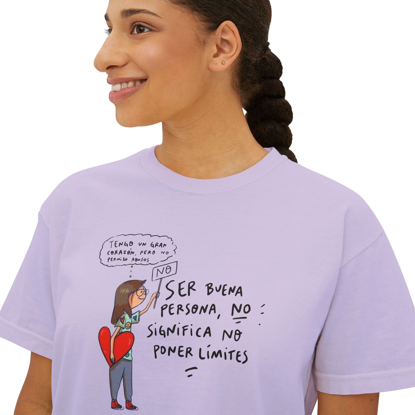 Let your outfit reflect your inner peace. Heartfelt Inspirational Women's Boxy Tee, Casual T-Shirt, Gift for Her, Empowering Top, Everyday Wear, Self-Love Vibes