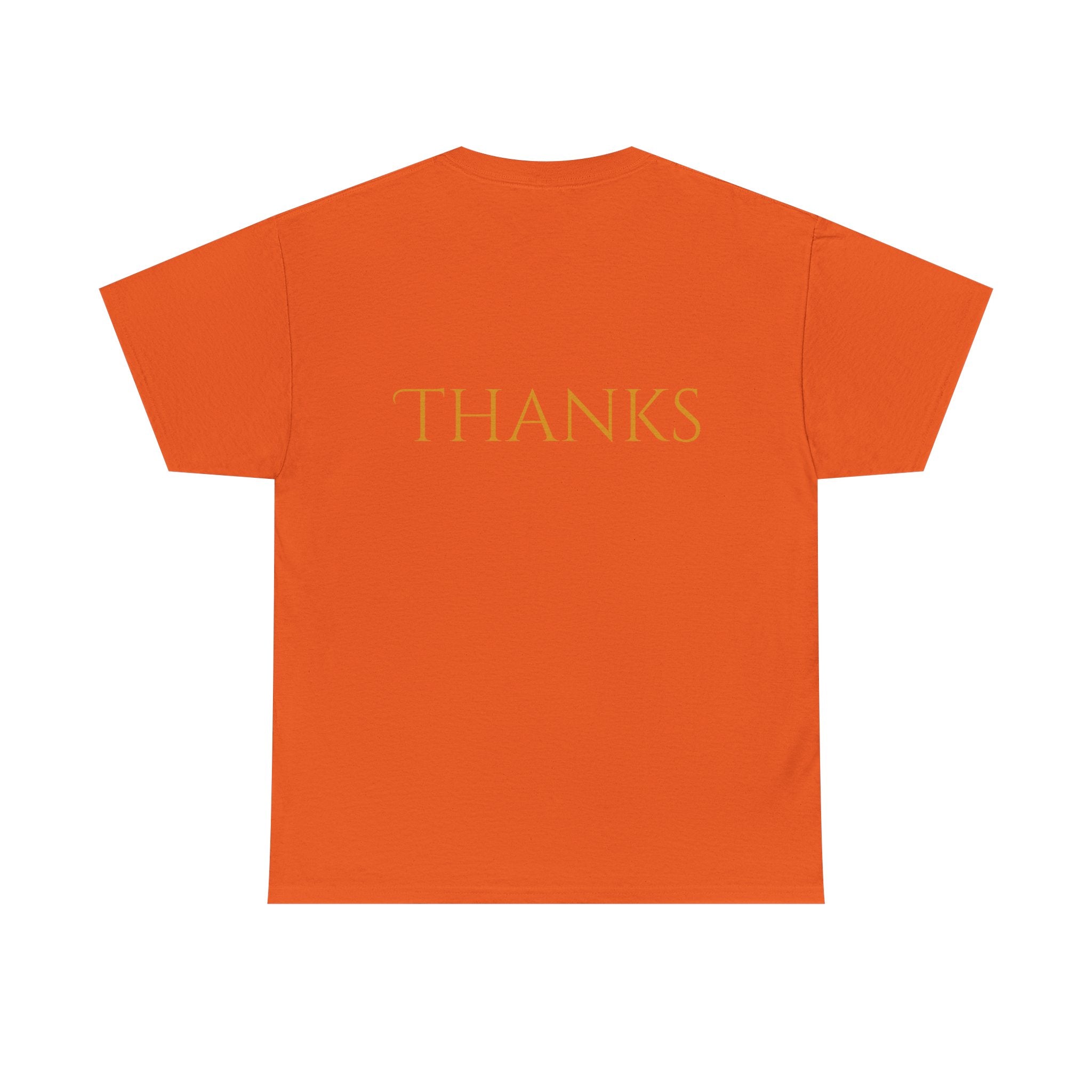 Give Thanks Tee Thanksgiving Graphic T-Shirt with Rustic Bow Design