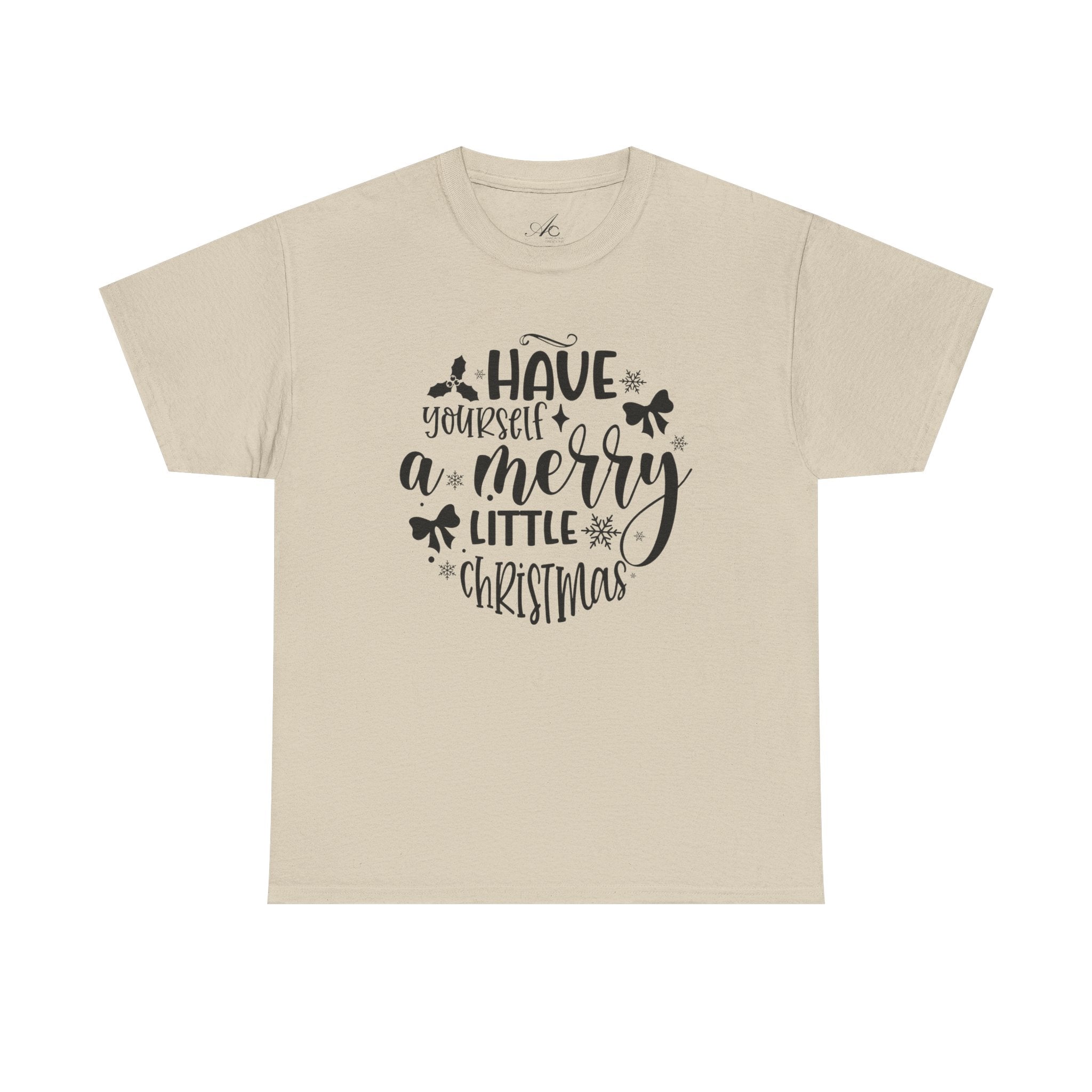 Merry Christmas Cotton Tee Holiday Graphic Tees & Cozy Festive Wear