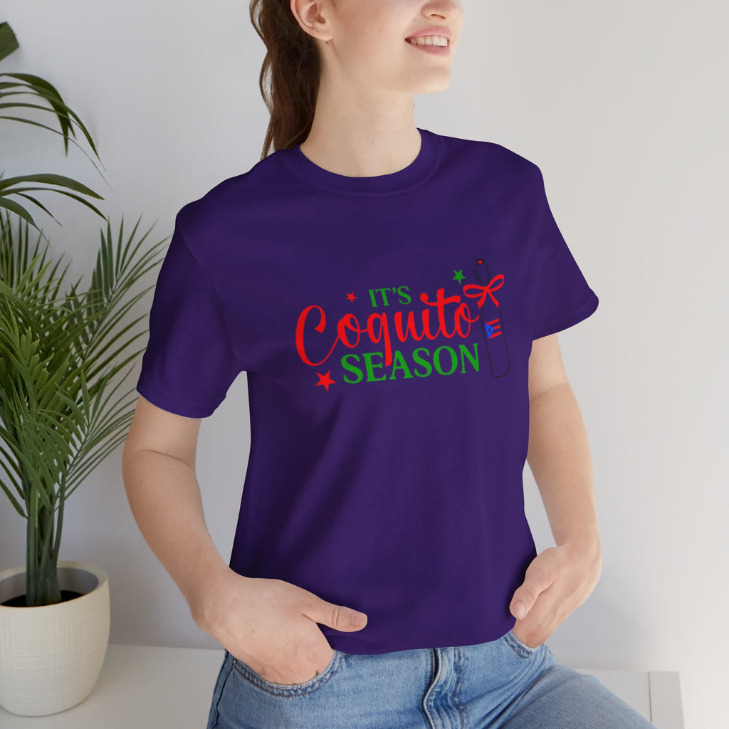 It's Coquito Season T-Shirt - Christmas Puerto Rican Holiday Cocktail Tee