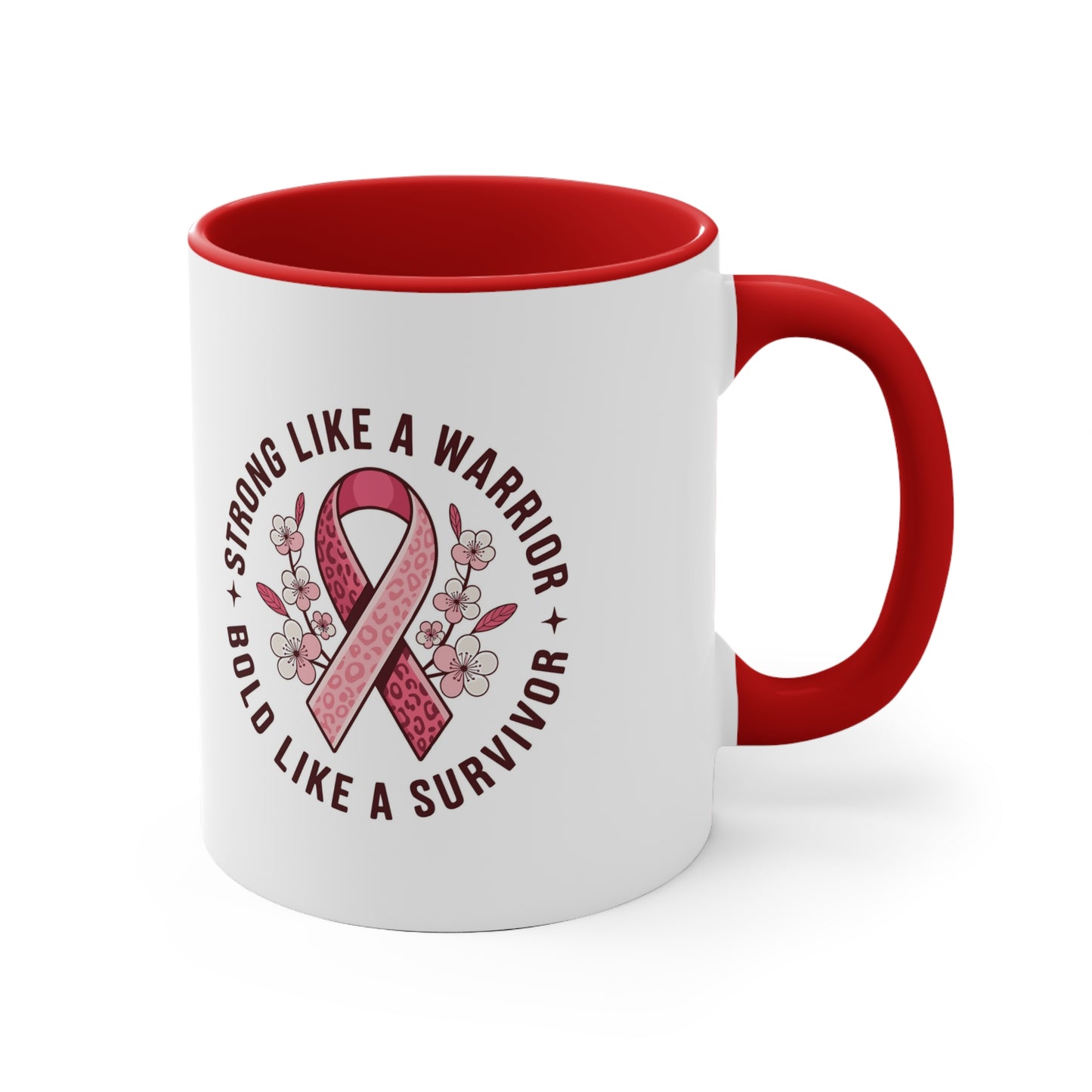 Empowering Survivor Mug - Strong Like a Warrior CancerSurvivor HopeMug