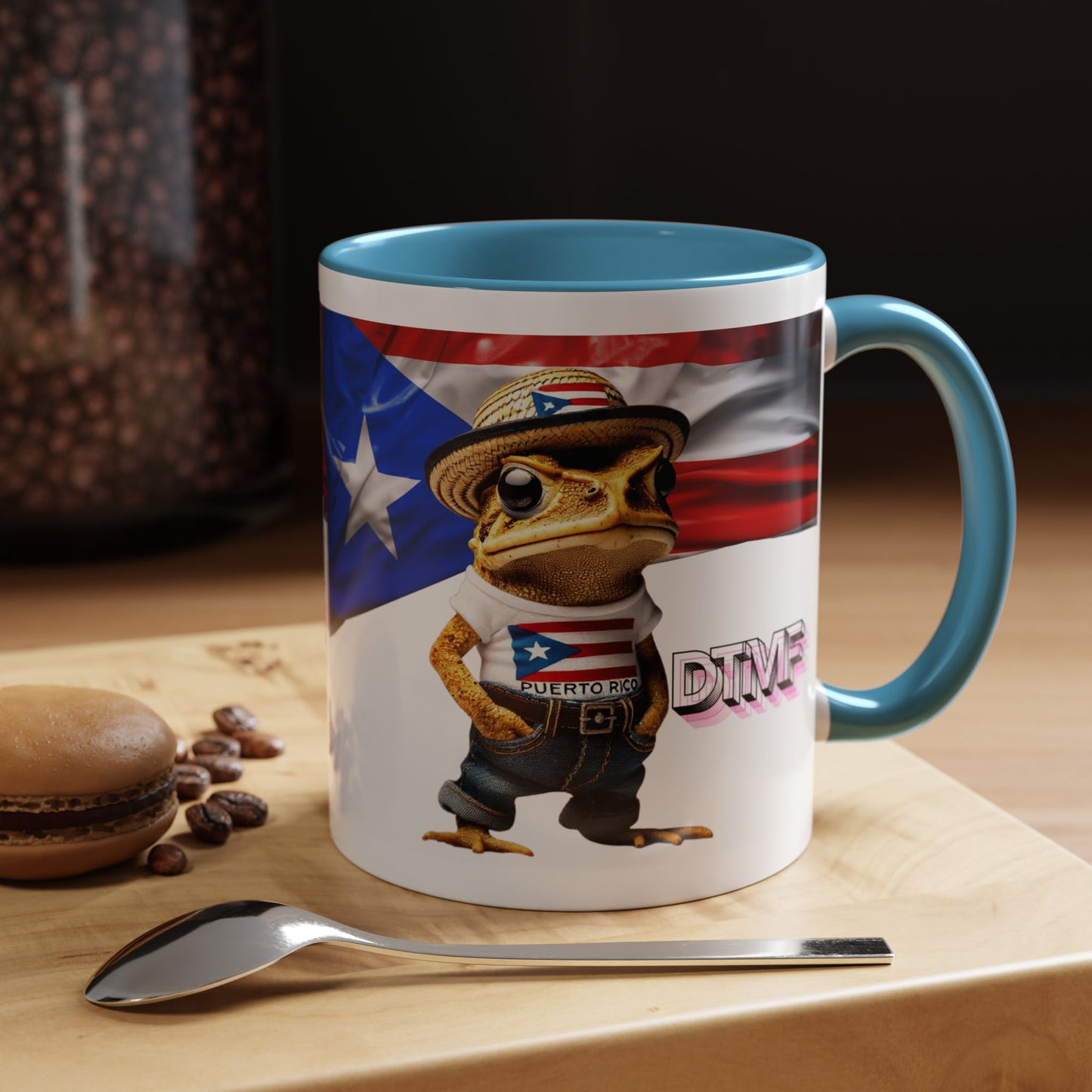Puerto Rican Heritage Mugs with Unique Designs Accent Coffee Mug (11, 15oz)